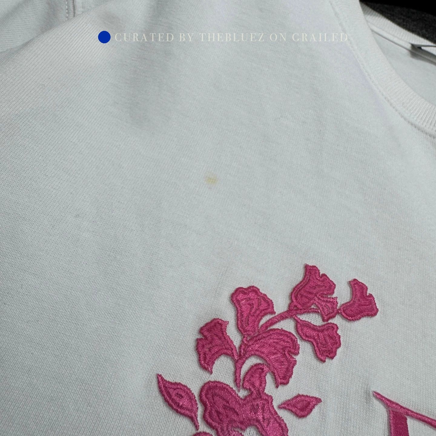 Dior Floral Embroidered Short Sleeve Tee Size US XXL / EU 58 / 5 - 2 Thumbnail