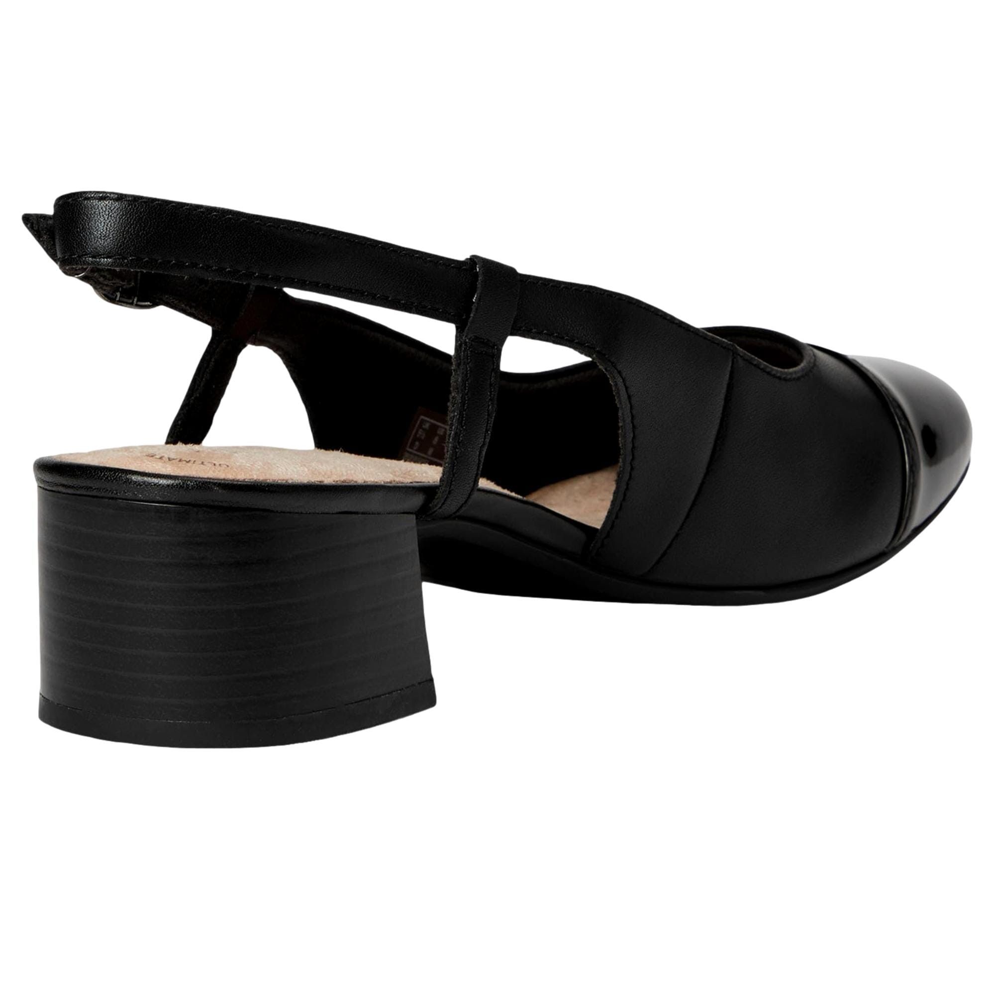 Clarks Marilyn Rose Black Combi Leather 26181615 Size US 11 / IT 41 - 4 Thumbnail