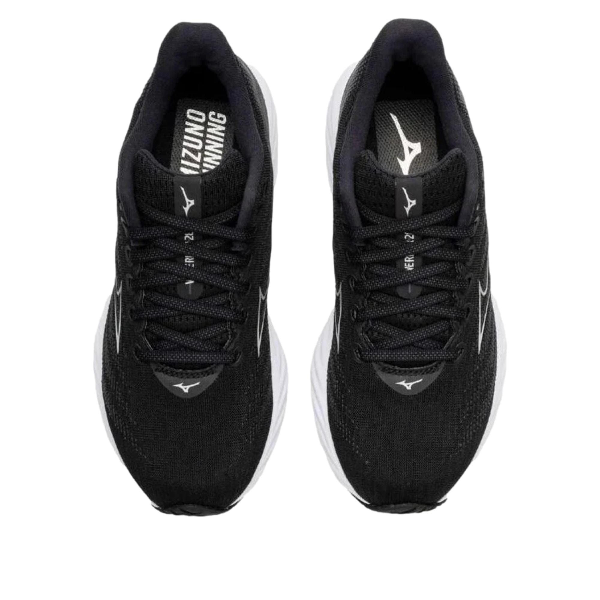Mizuno Wave Rider 28 Black / Silver / White J1GD240322 Size US 12 / IT 42 - 3 Thumbnail