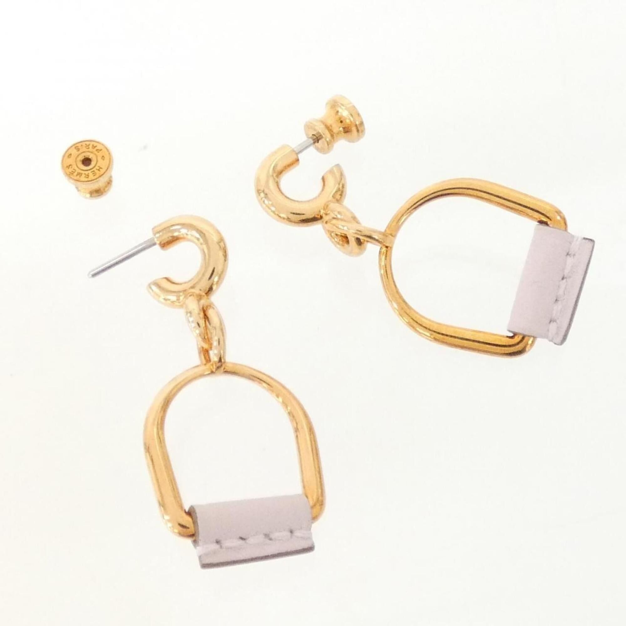 Hermes Hermes Hermès Heritage Equestre Etrier PM 081159CD Earrings Size ONE SIZE - 3 Thumbnail