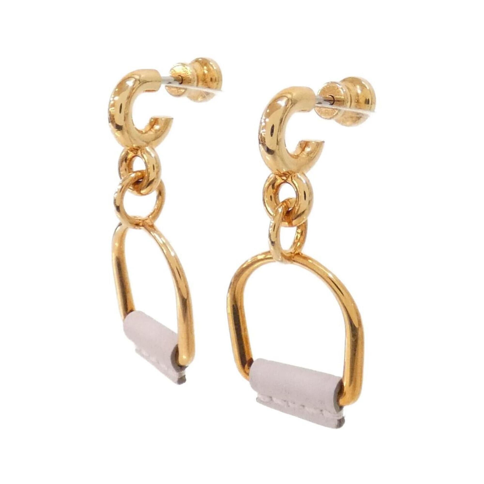 Hermes Hermes Hermès Heritage Equestre Etrier PM 081159CD Earrings Size ONE SIZE - 2 Thumbnail