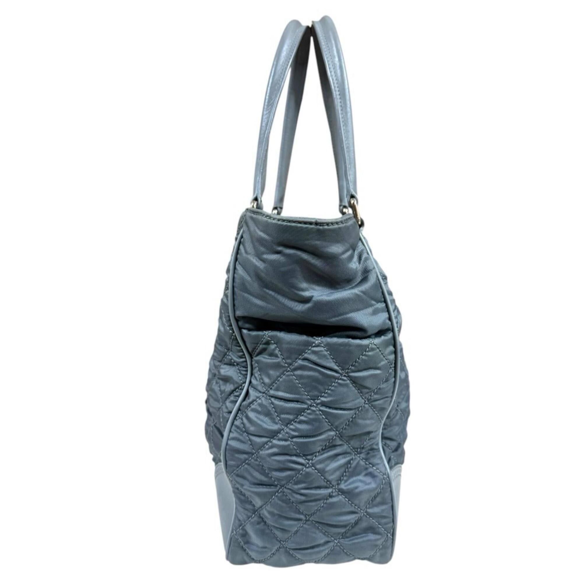 Chanel Chanel Paris New York Line Coco Mark Tote Bag, Nylon A33100, Gray, Women's CHANEL Size ONE SIZE - 4 Thumbnail