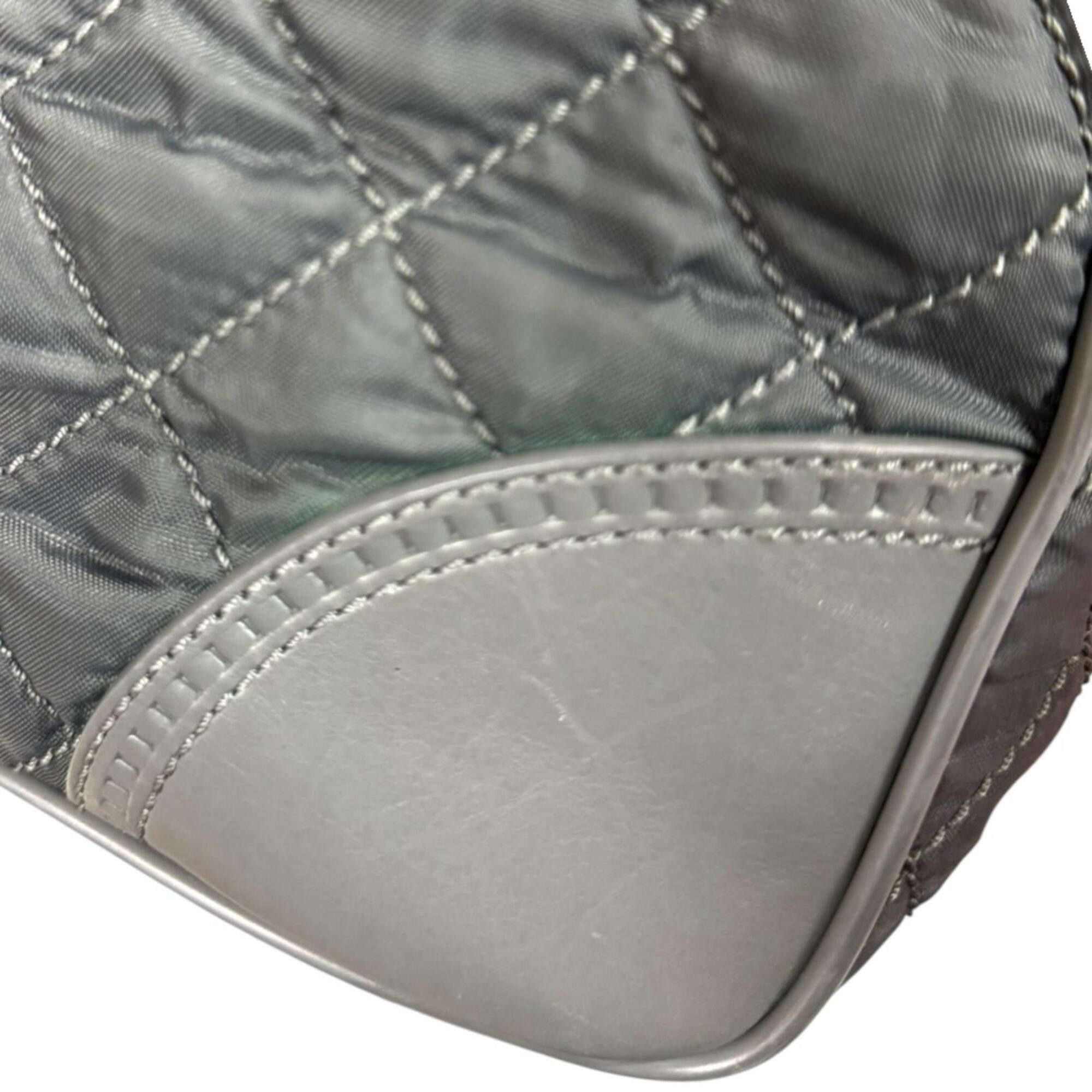 Chanel Chanel Paris New York Line Coco Mark Tote Bag, Nylon A33100, Gray, Women's CHANEL Size ONE SIZE - 13 Thumbnail