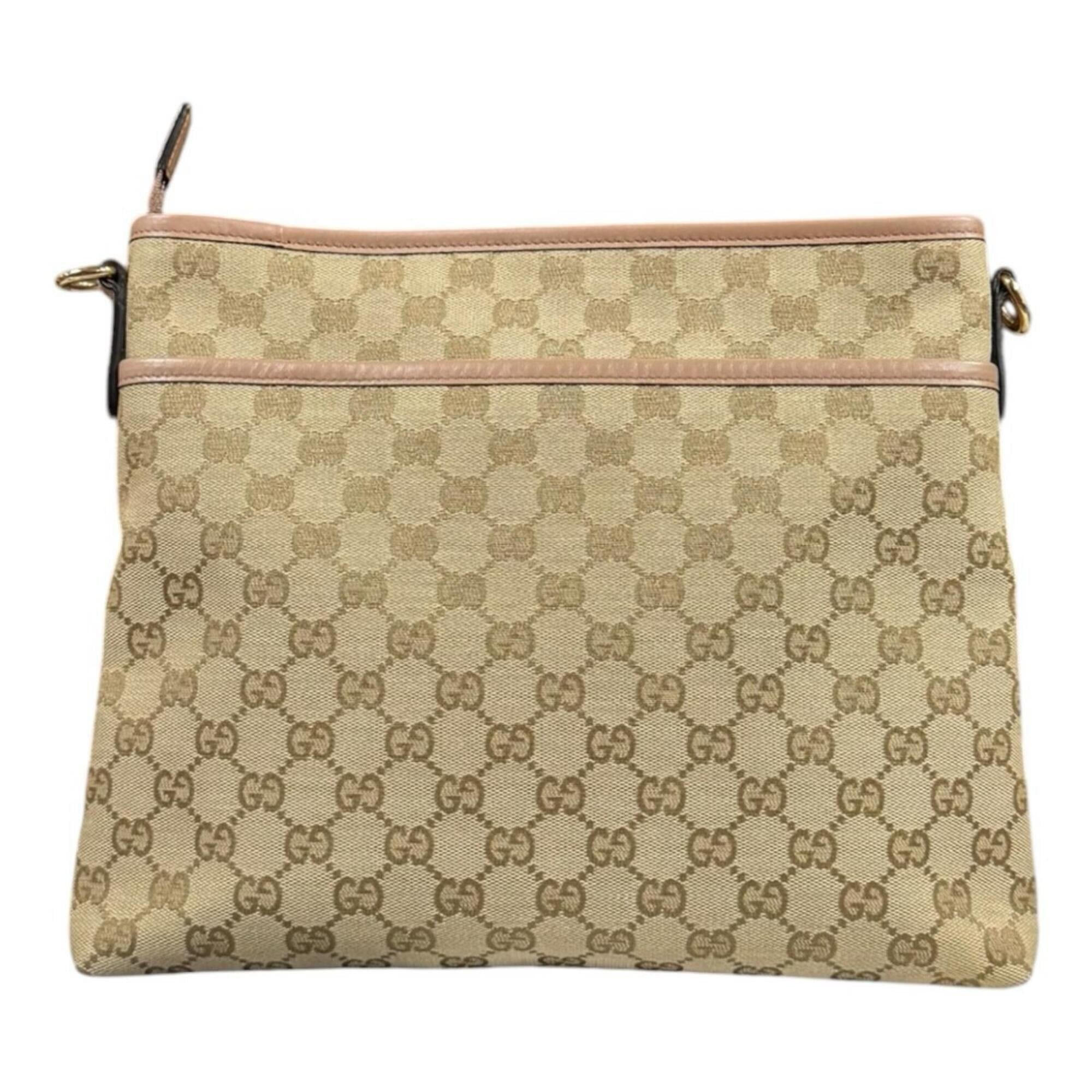 Gucci Gucci GG Canvas Shoulder Bag, 388924, Beige, Women's, GUCCI Size ONE SIZE - 3 Thumbnail