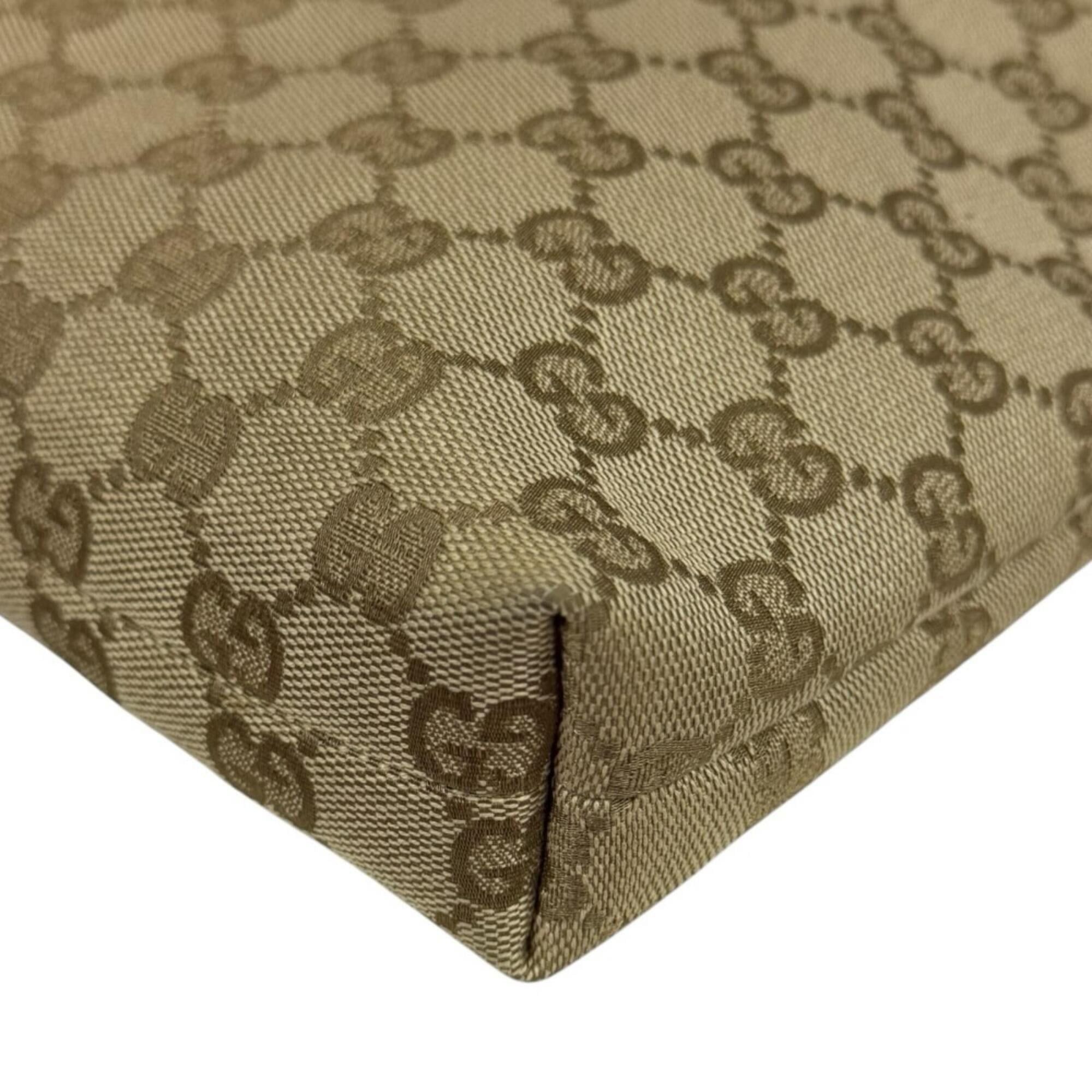 Gucci Gucci GG Canvas Shoulder Bag, 388924, Beige, Women's, GUCCI Size ONE SIZE - 8 Thumbnail