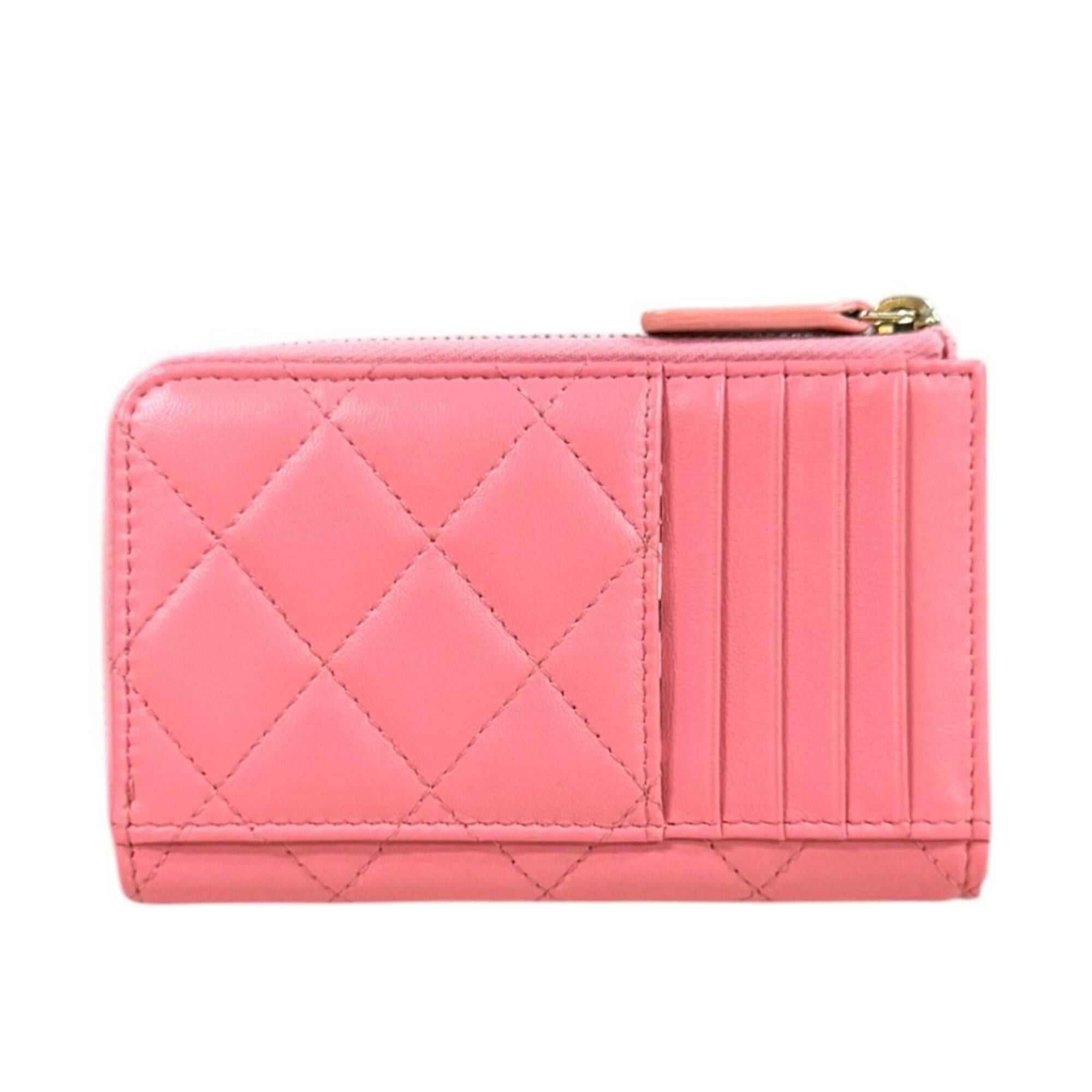 Chanel Chanel Matelassé Coco Mark Wallet/Coin Case, Lambskin AP3982, Women's CHANEL Size ONE SIZE - 2 Thumbnail