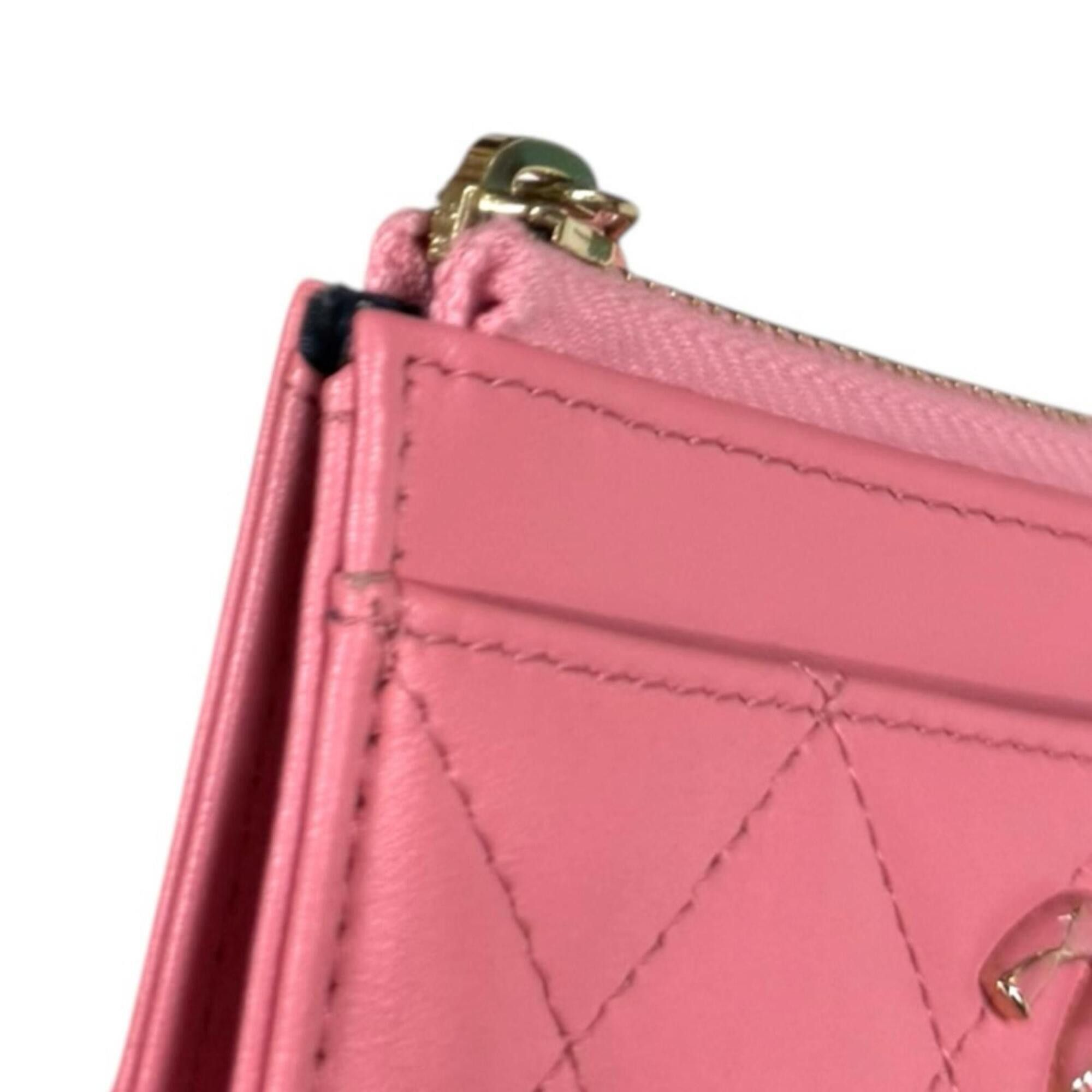 Chanel Chanel Matelassé Coco Mark Wallet/Coin Case, Lambskin AP3982, Women's CHANEL Size ONE SIZE - 10 Thumbnail