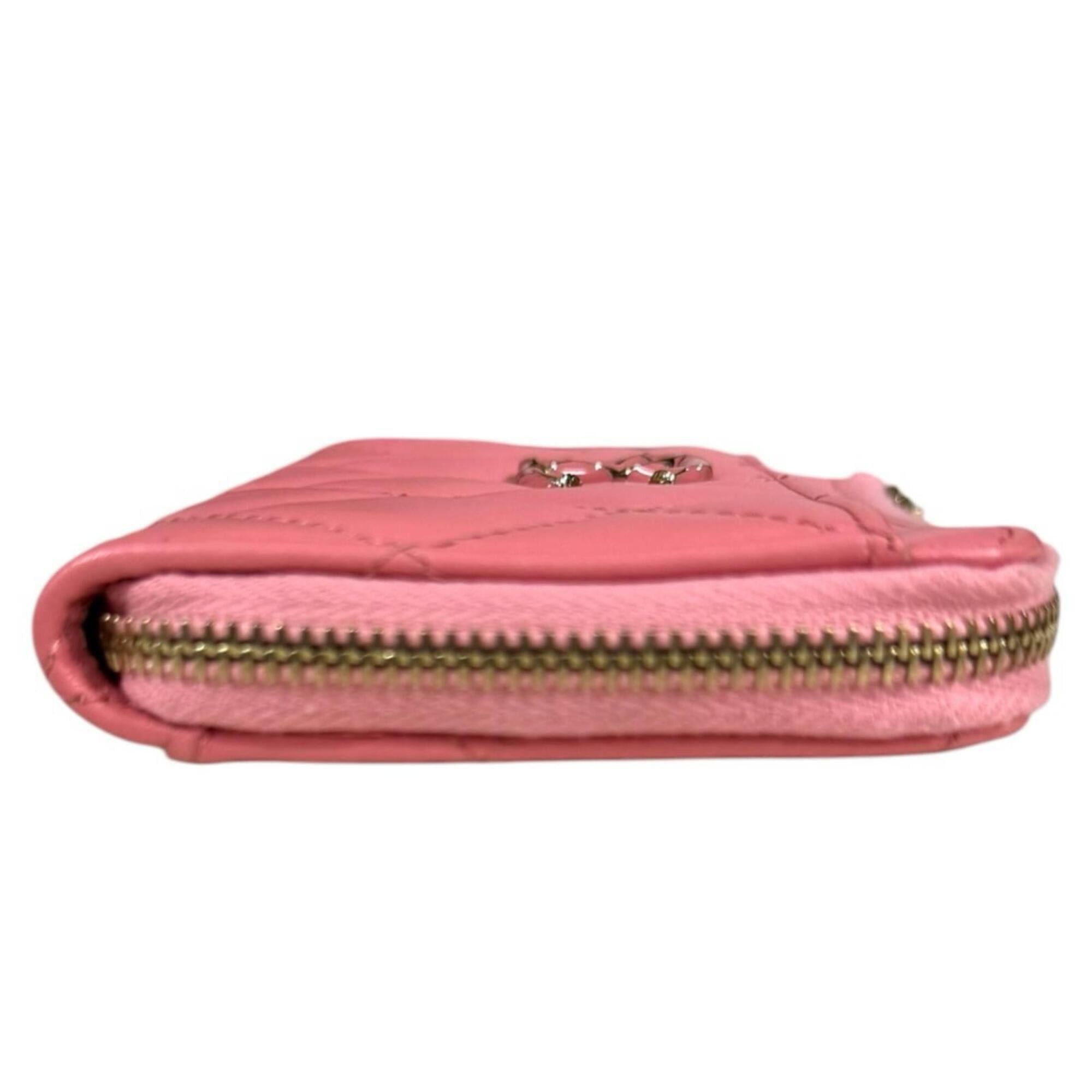 Chanel Chanel Matelassé Coco Mark Wallet/Coin Case, Lambskin AP3982, Women's CHANEL Size ONE SIZE - 4 Thumbnail