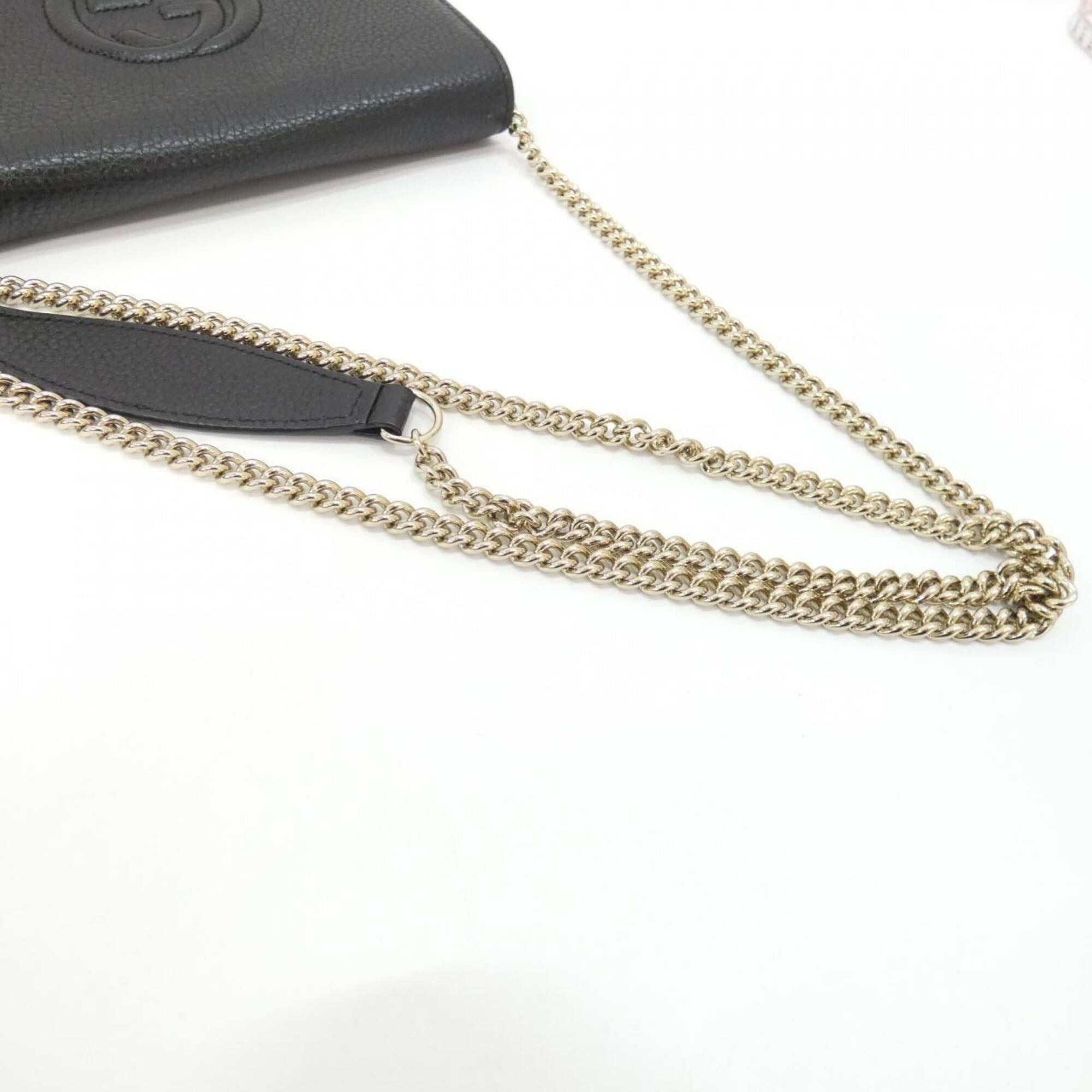 Gucci Gucci 598211 A7M0G Chain Wallet Size ONE SIZE - 6 Thumbnail
