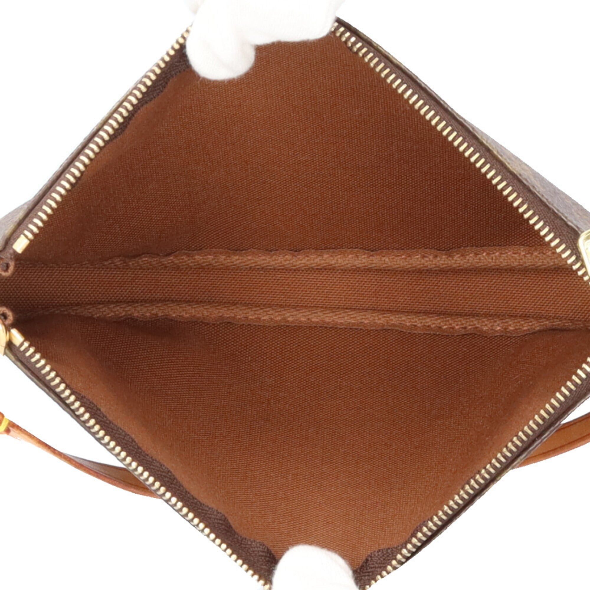 Louis Vuitton Louis Vuitton Pochette Accessoires Monogram Handbag, Canvas M51980 Brown, Women's LOUIS VUITTON Size ONE SIZE - 7 Thumbnail