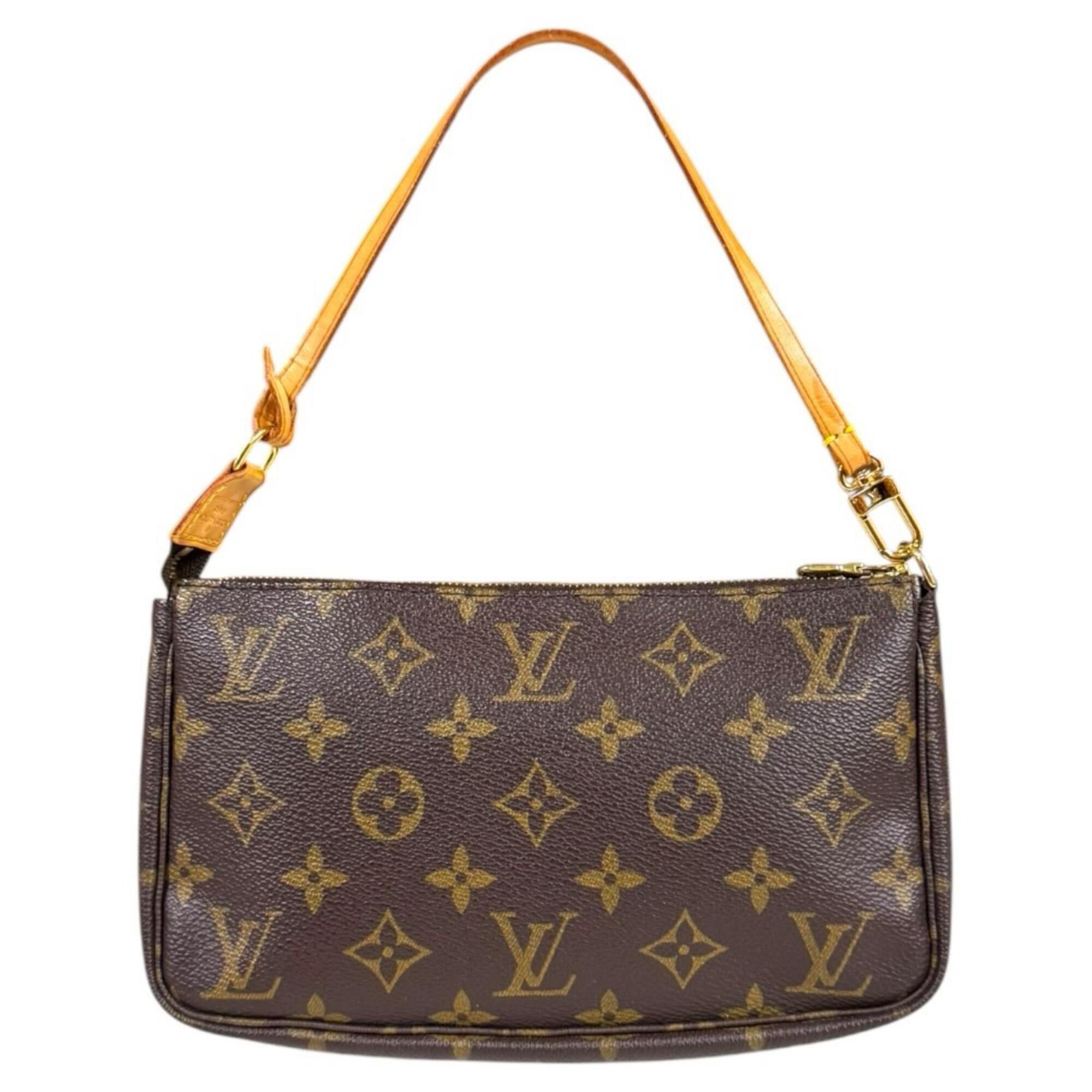 Louis Vuitton Louis Vuitton Pochette Accessoires Monogram Handbag, Canvas M51980 Brown, Women's LOUIS VUITTON Size ONE SIZE - 3 Thumbnail