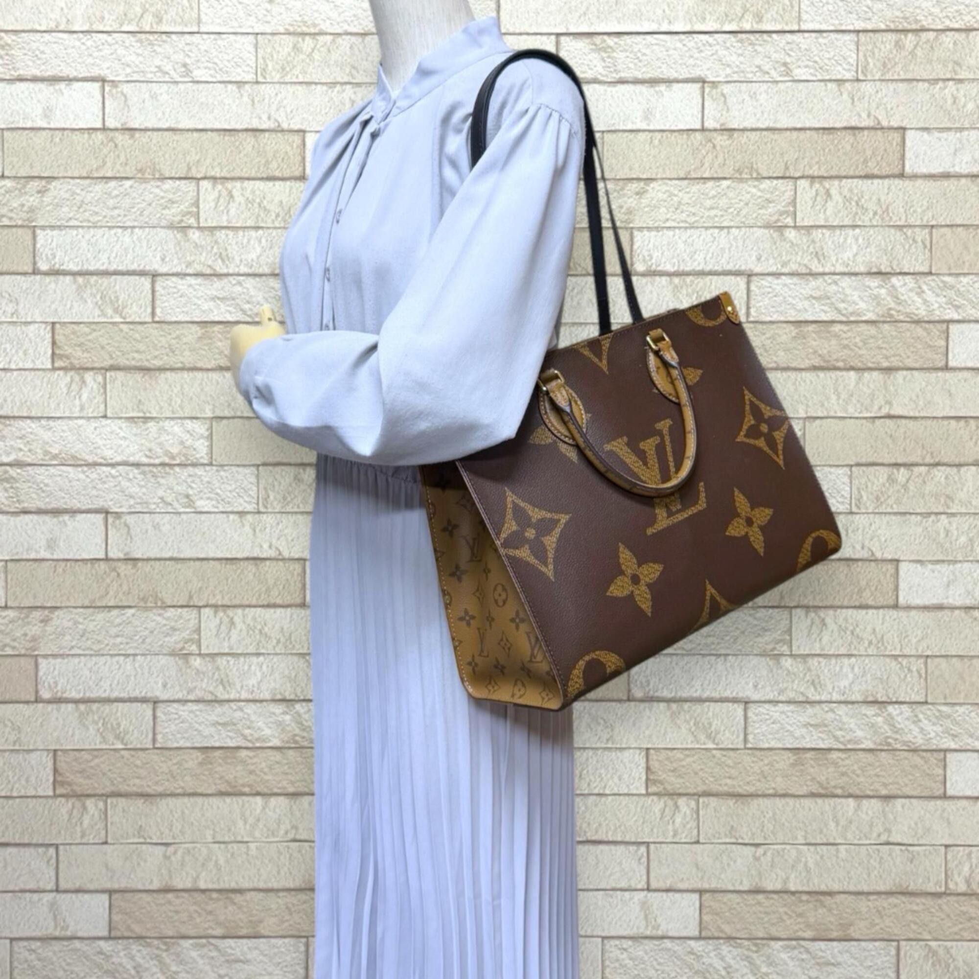 Louis Vuitton Louis Vuitton OnTheGo MM Monogram Giant Tote Bag, Reverse M45321 Brown, Men's/Women's, LOUIS VUITTON 2-way Size ONE SIZE - 2 Thumbnail