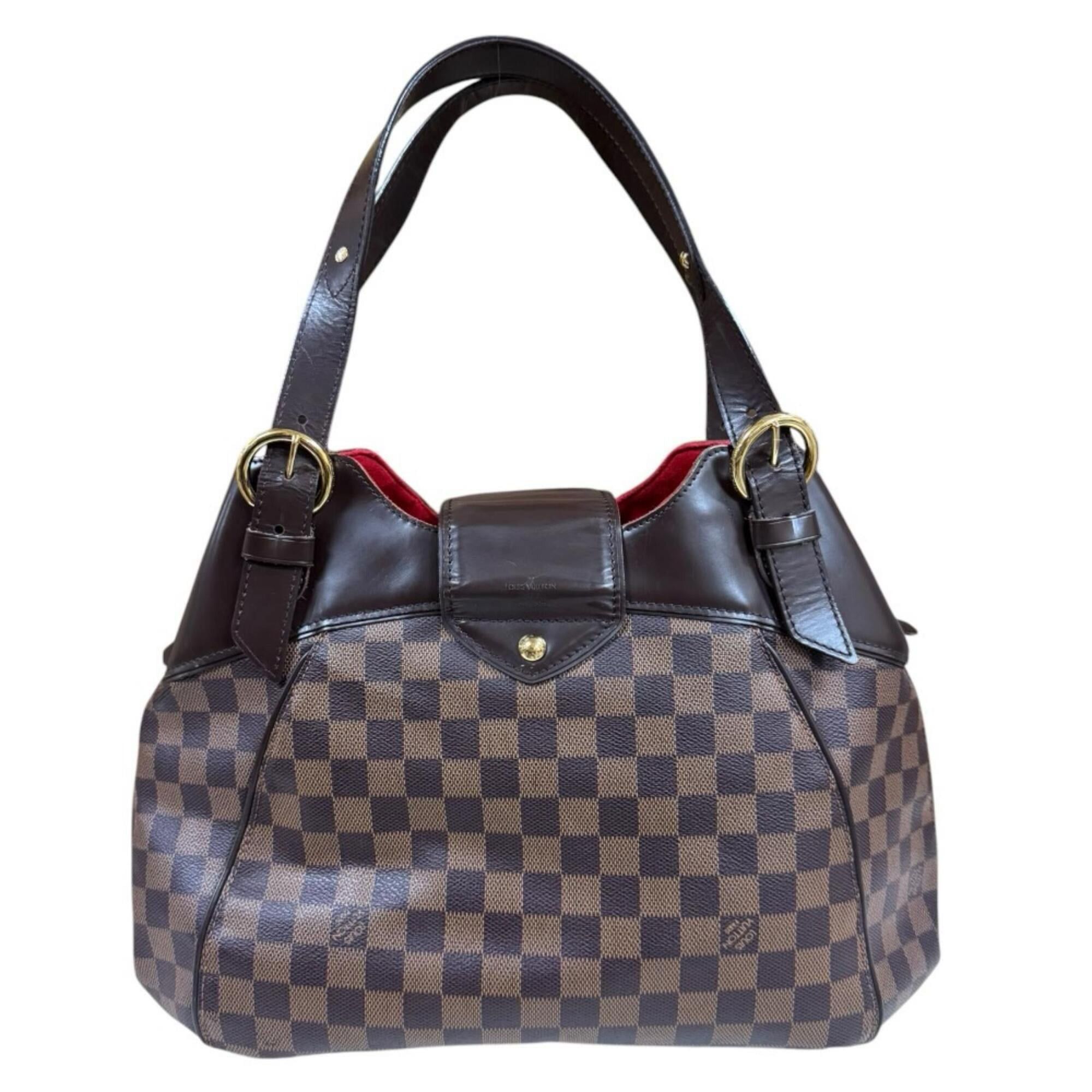 Louis Vuitton Louis Vuitton Sistina GM Damier Shoulder Bag, Canvas N41540 Brown, Women's LOUIS VUITTON Size ONE SIZE - 3 Thumbnail