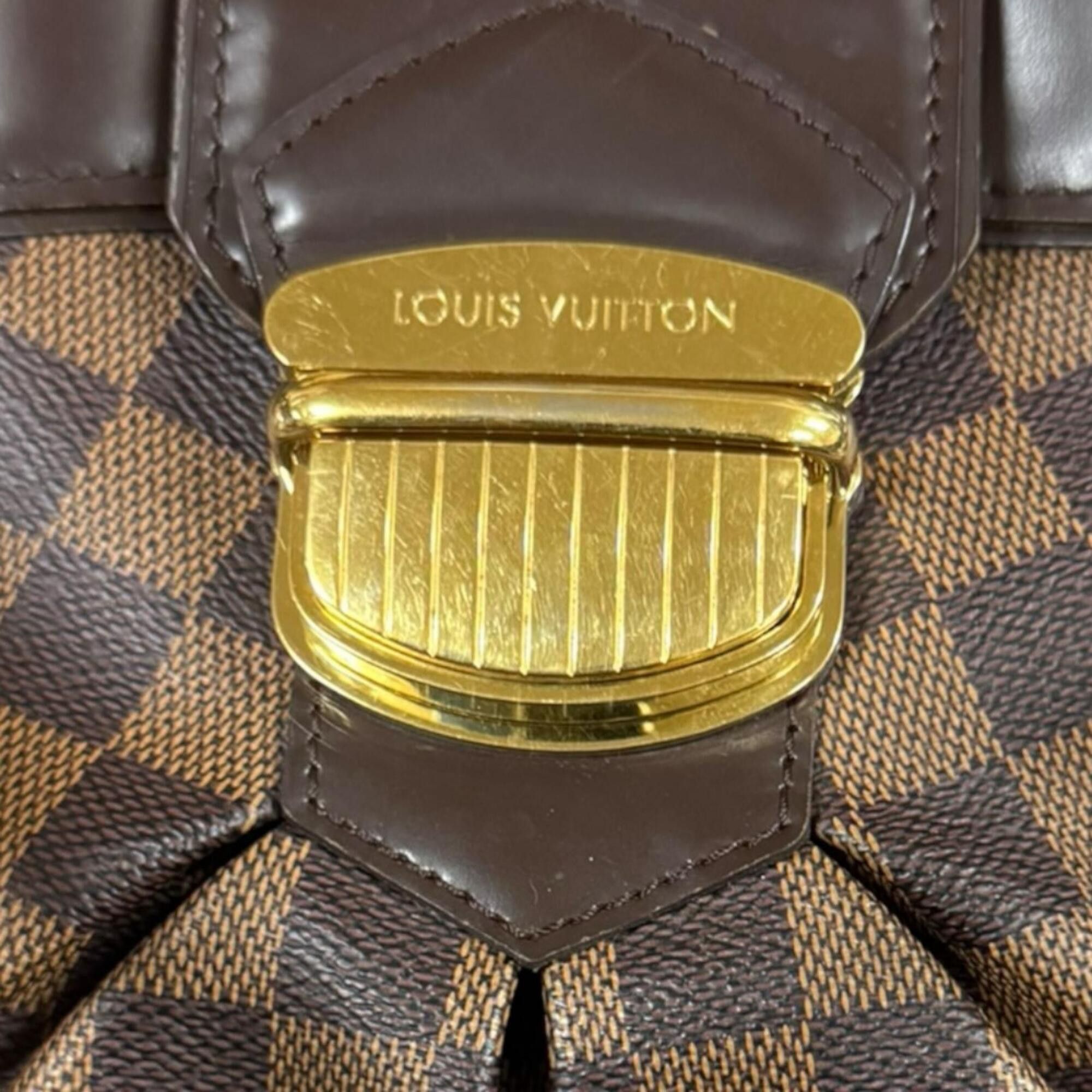 Louis Vuitton Louis Vuitton Sistina GM Damier Shoulder Bag, Canvas N41540 Brown, Women's LOUIS VUITTON Size ONE SIZE - 17 Thumbnail
