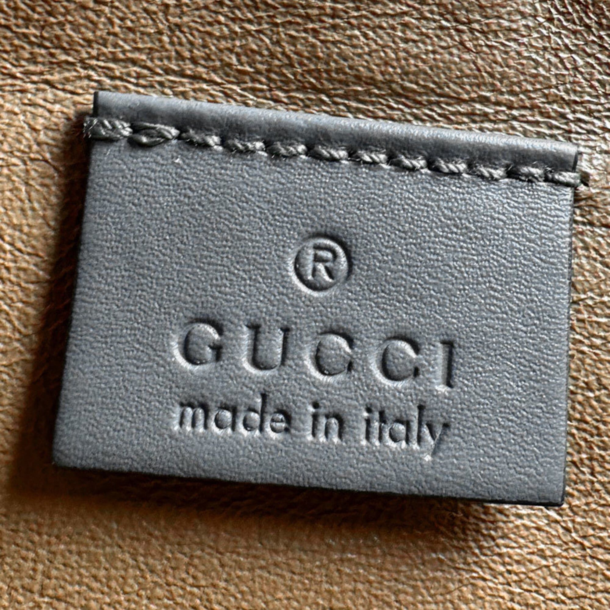 Gucci Gucci Zumi Leather Handbag/Shoulder Bag, Gray, Women's, 564714 z9799 Size ONE SIZE - 13 Thumbnail