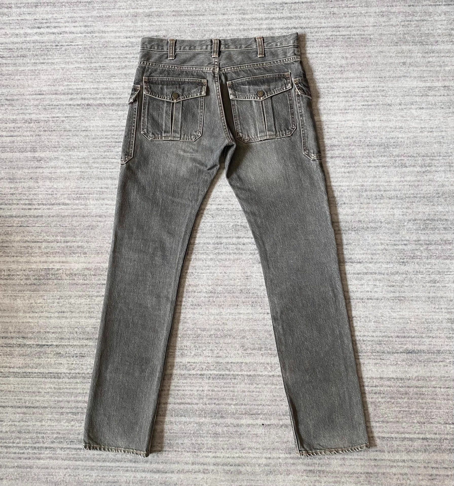 Undercover Distressed Gray Zip Denim Pants Size US 32 / EU 48 - 3 Thumbnail