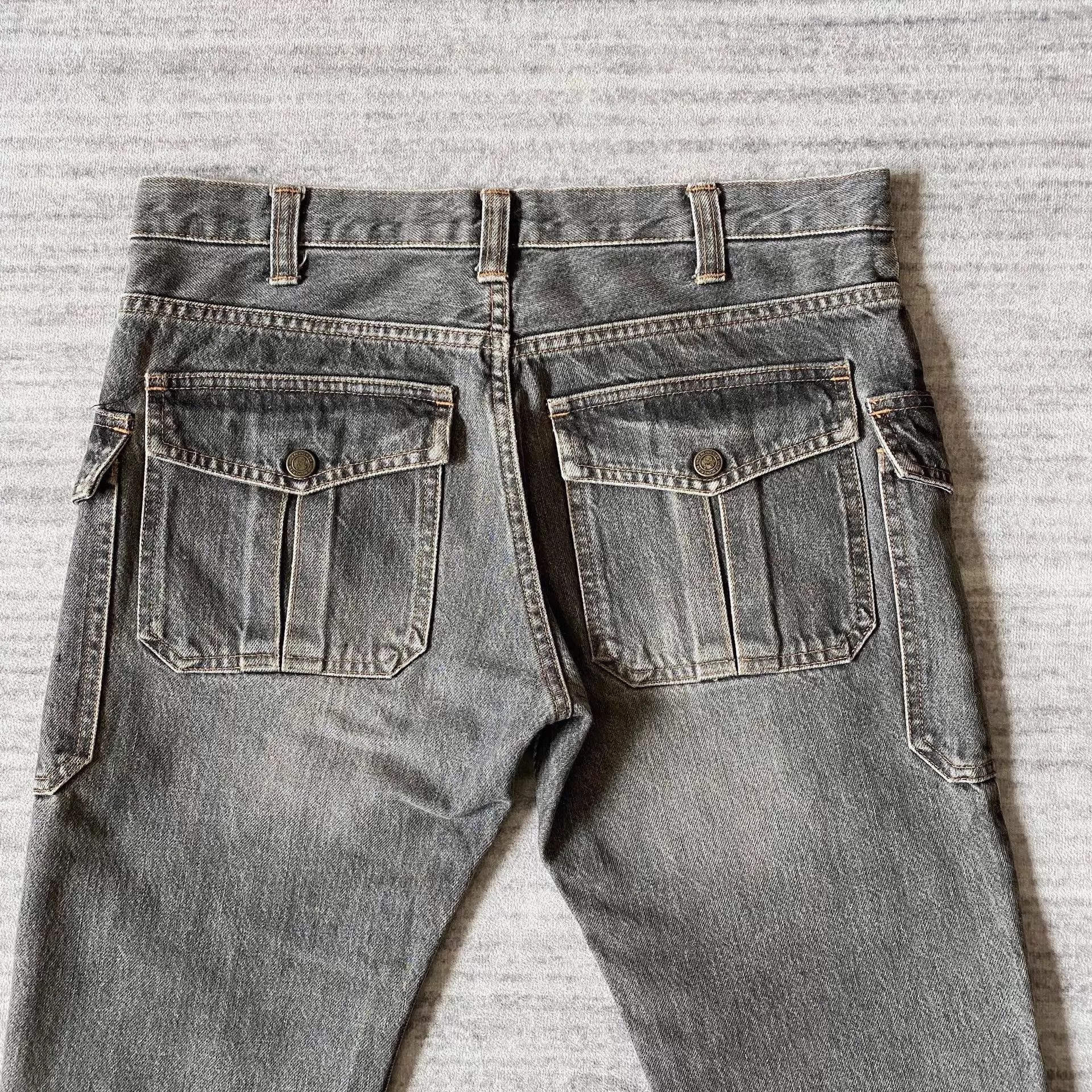Undercover Distressed Gray Zip Denim Pants Size US 32 / EU 48 - 4 Thumbnail