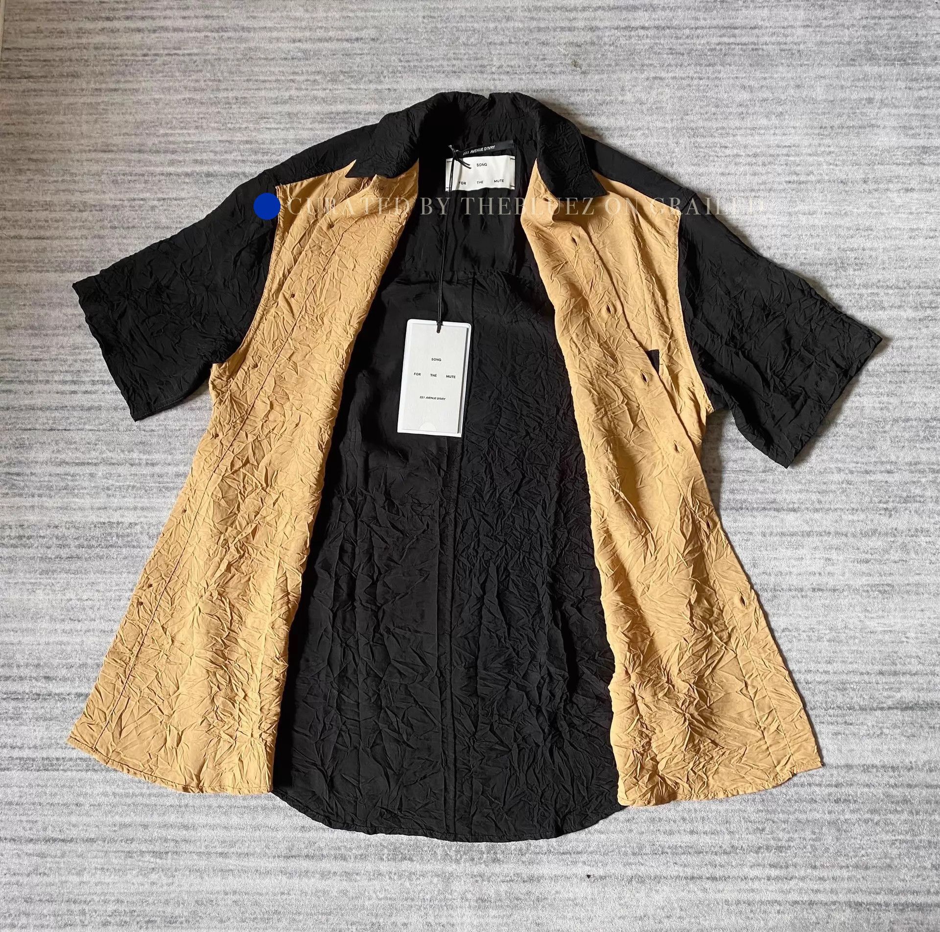 Song For The Mute Multi-Color Pleated Hawaiian Short Sleeve Shirt Size US S / EU 44-46 / 1 - 2 Thumbnail