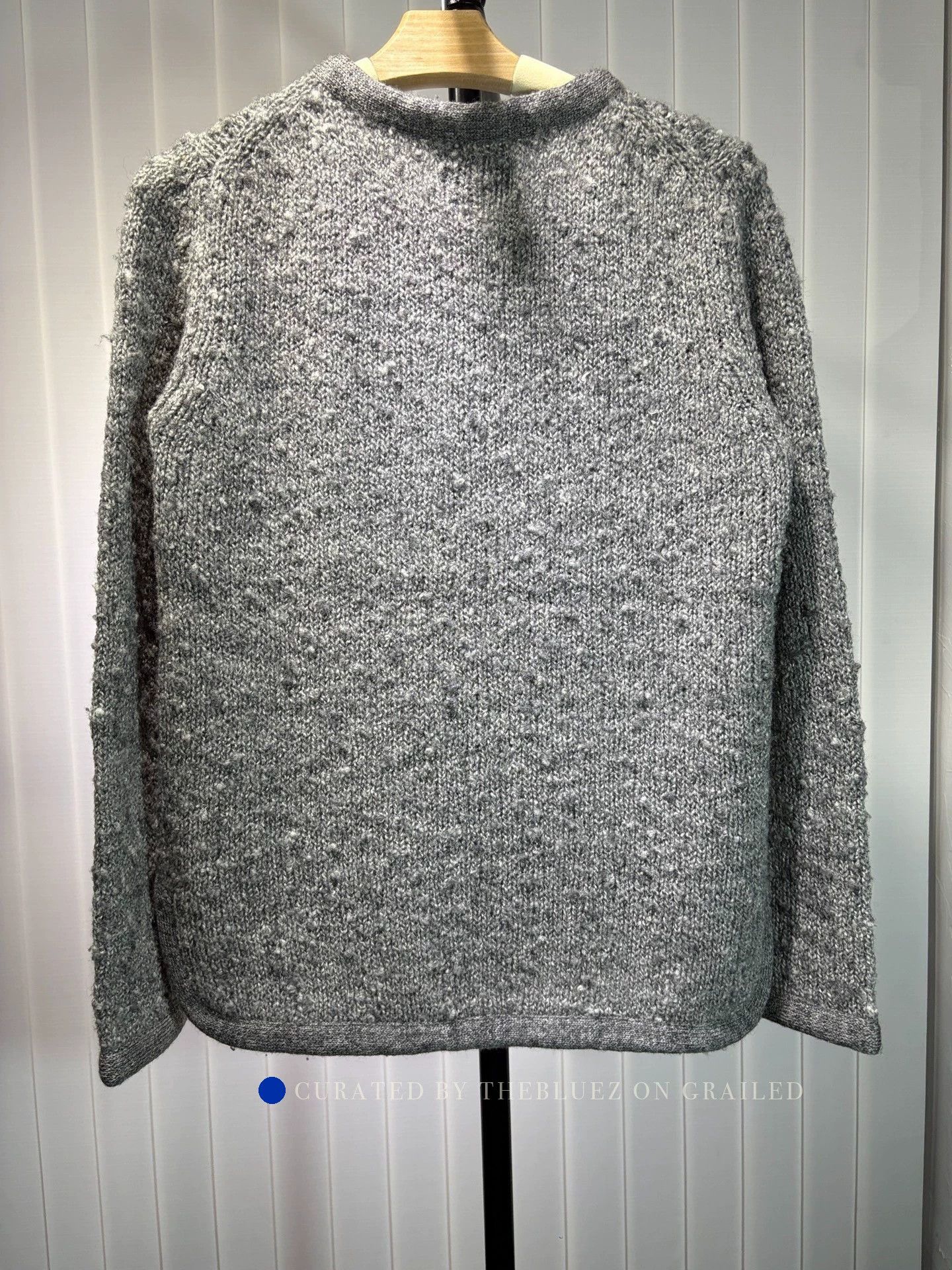 Number (N)ine Cozy Gray Wool Sweater in Size L Size US L / EU 52-54 / 3 - 2 Thumbnail