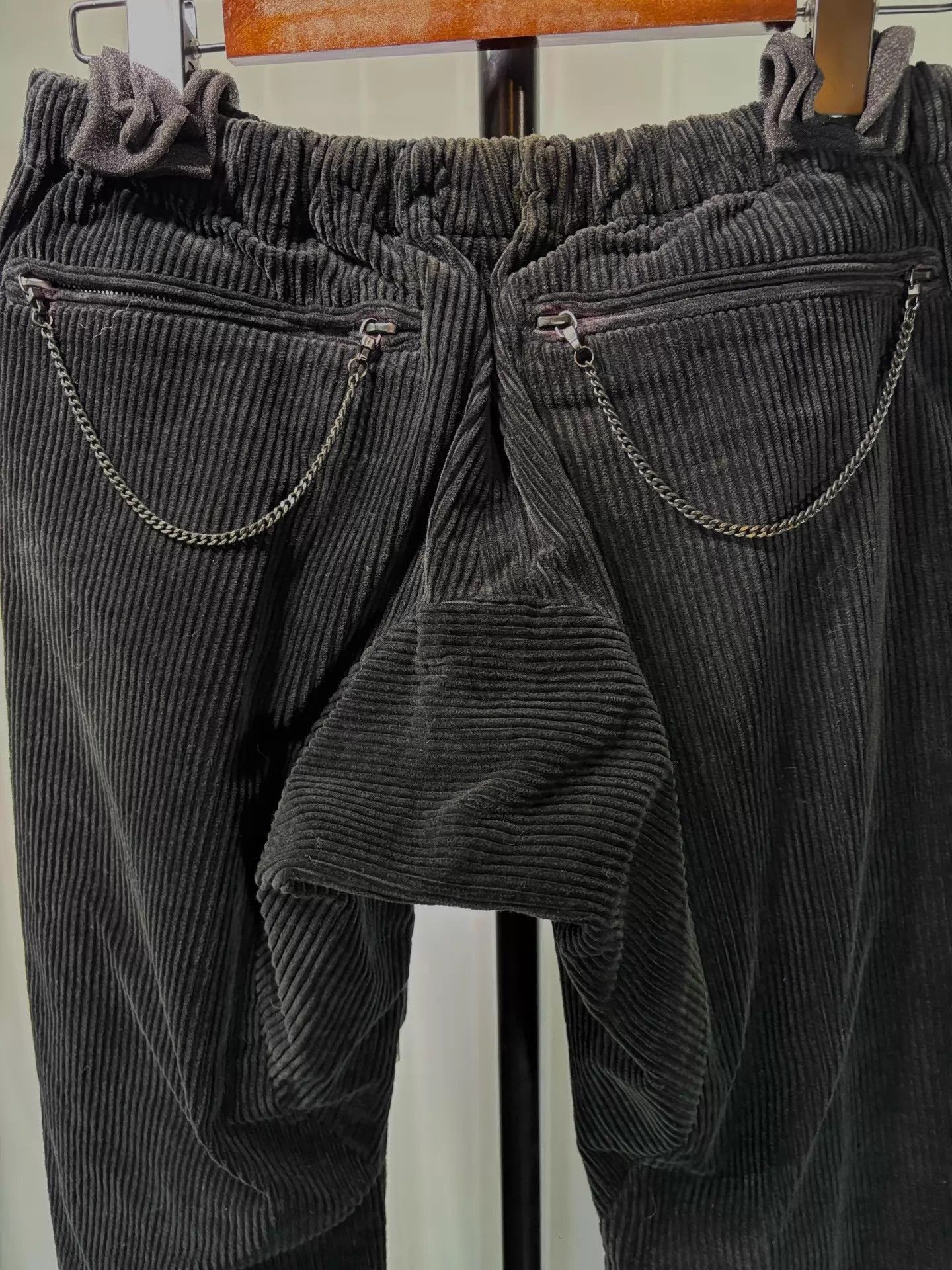 Number (N)ine Black Corduroy Chino Pants in Size 34 Size US 34 / EU 50 - 3 Thumbnail