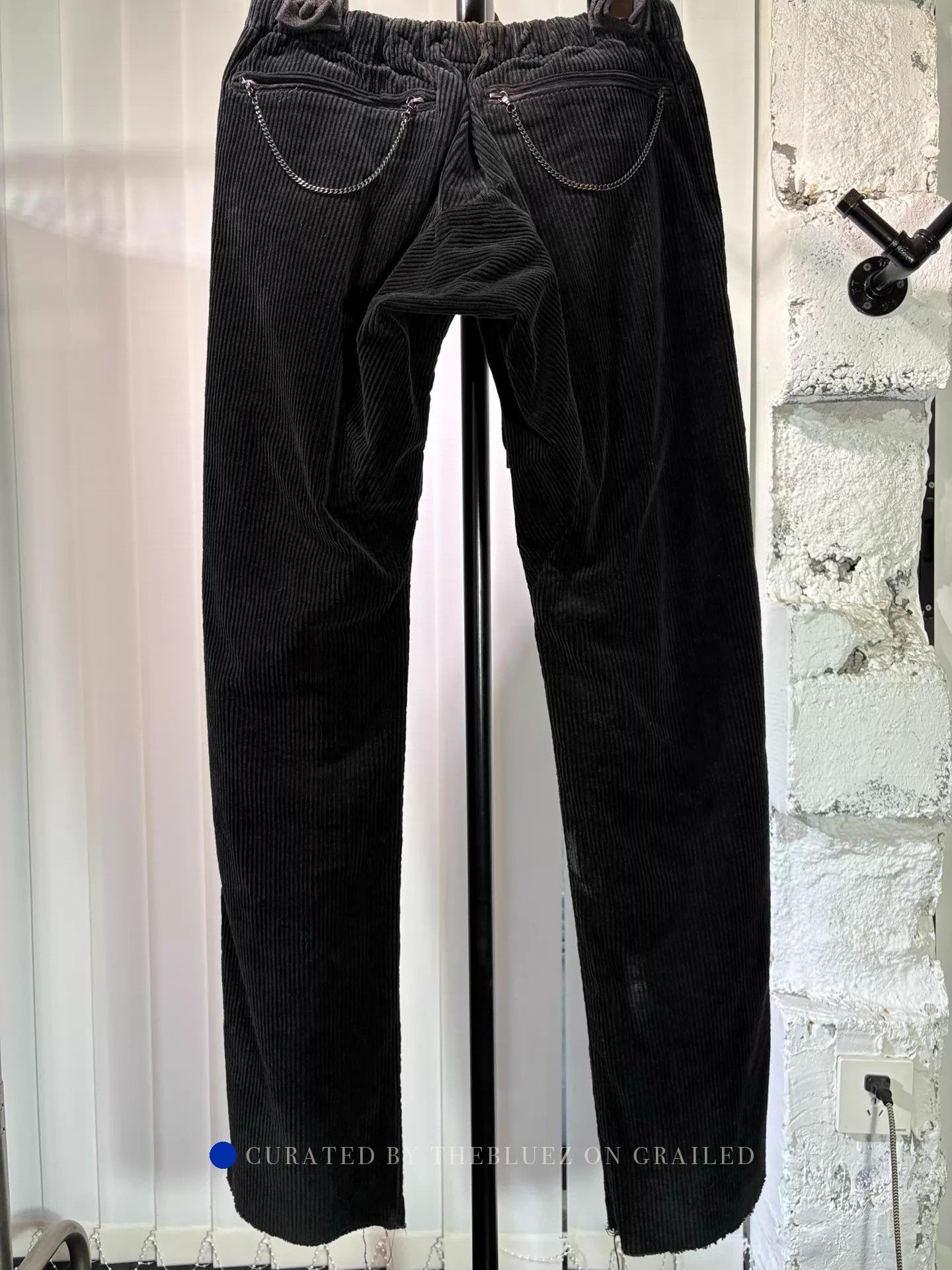 Number (N)ine Black Corduroy Chino Pants in Size 34 Size US 34 / EU 50 - 2 Thumbnail