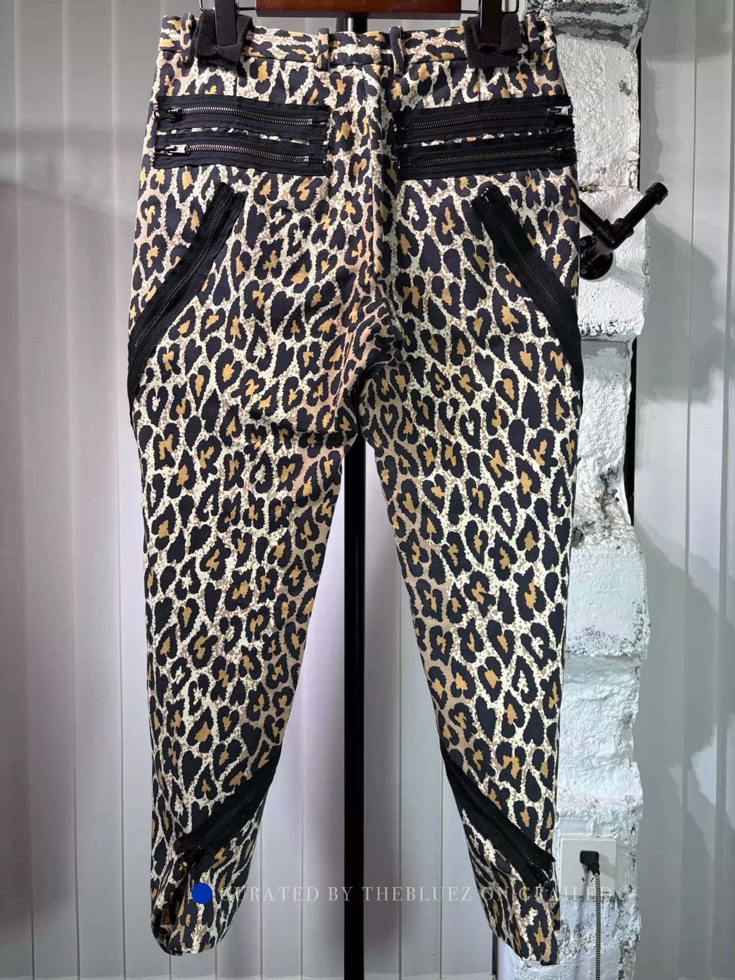 Number (N)ine Heart Leopard Print Cargo Pants Size US 32 / EU 48 - 4 Thumbnail