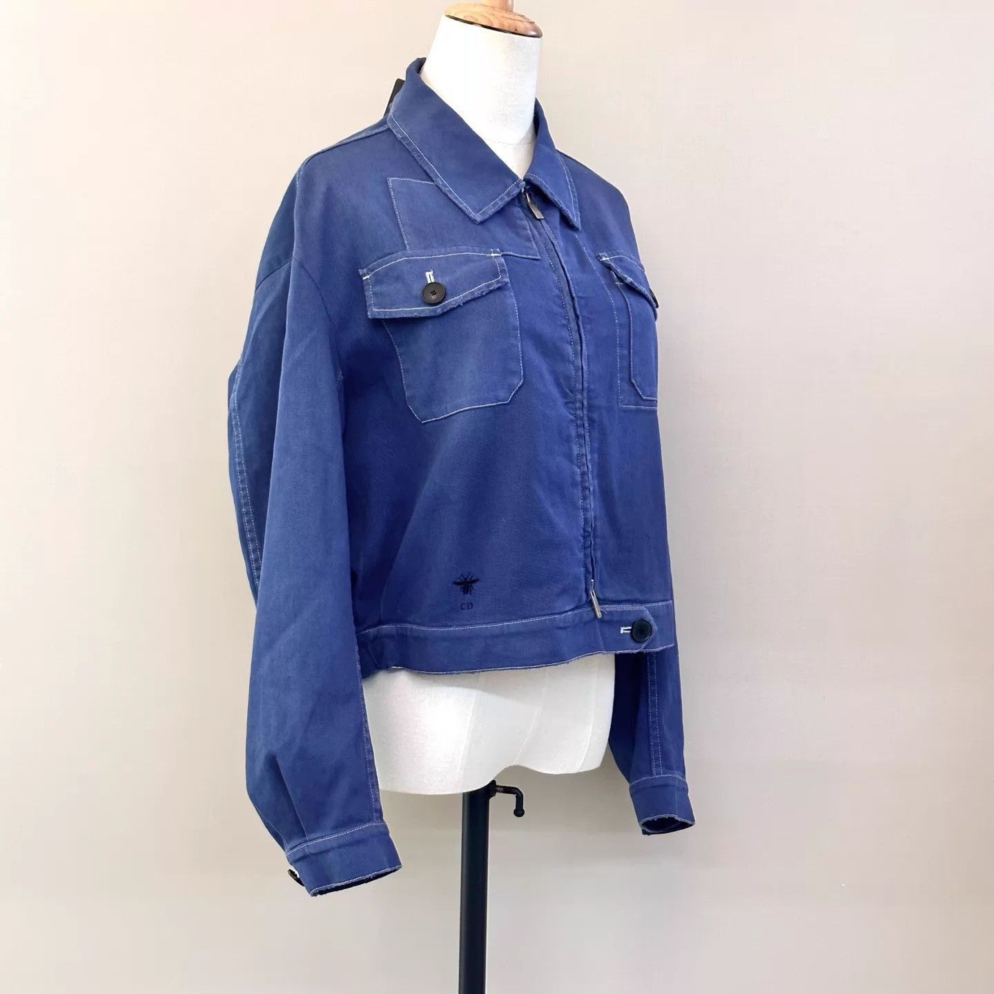 Dior Stylish Blue Denim Jacket in Size M Size US M / EU 48-50 / 2 - 4 Thumbnail