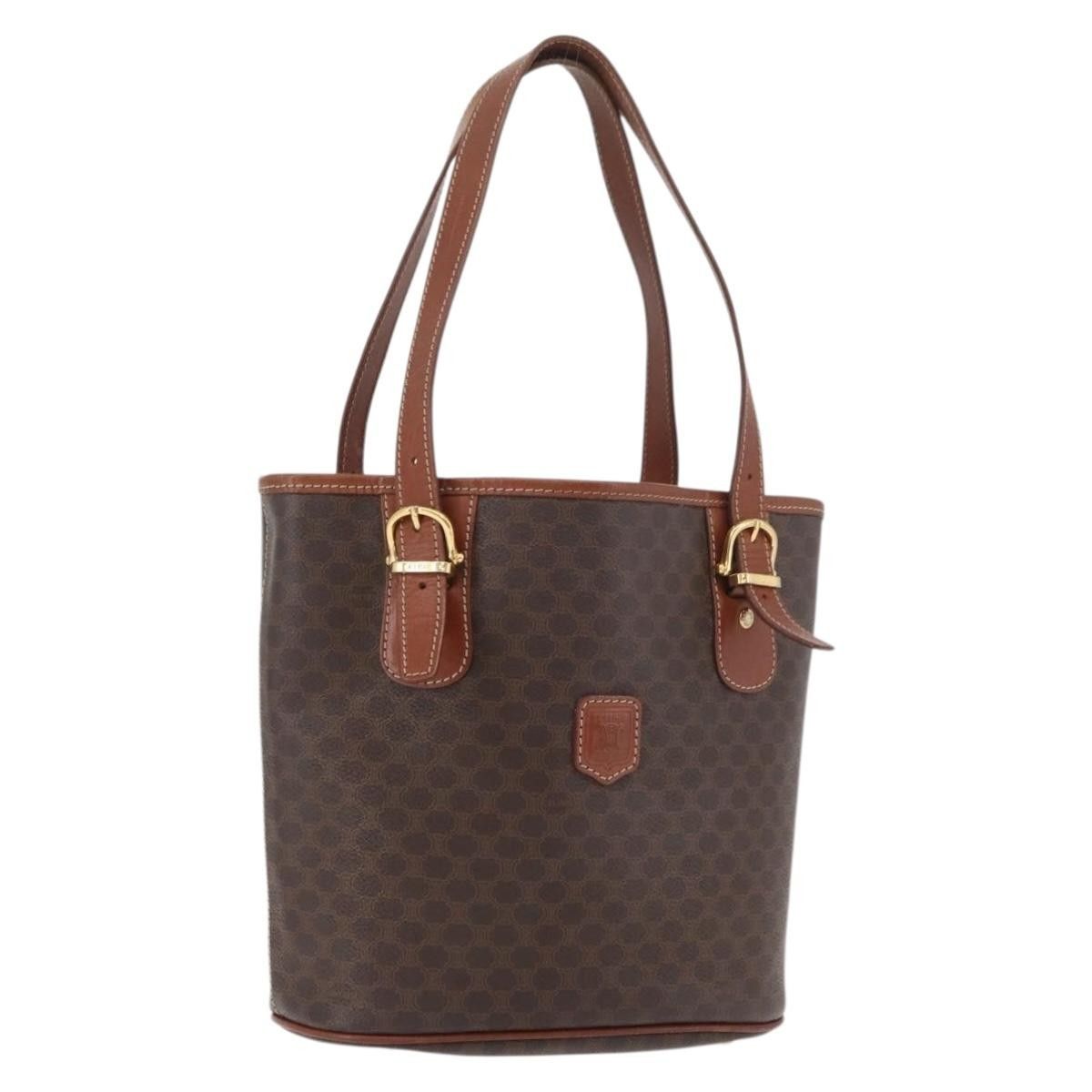 Celine Celine Vintage Macadam Tote bag Canvas and Leather Size ONE SIZE - 16 Thumbnail