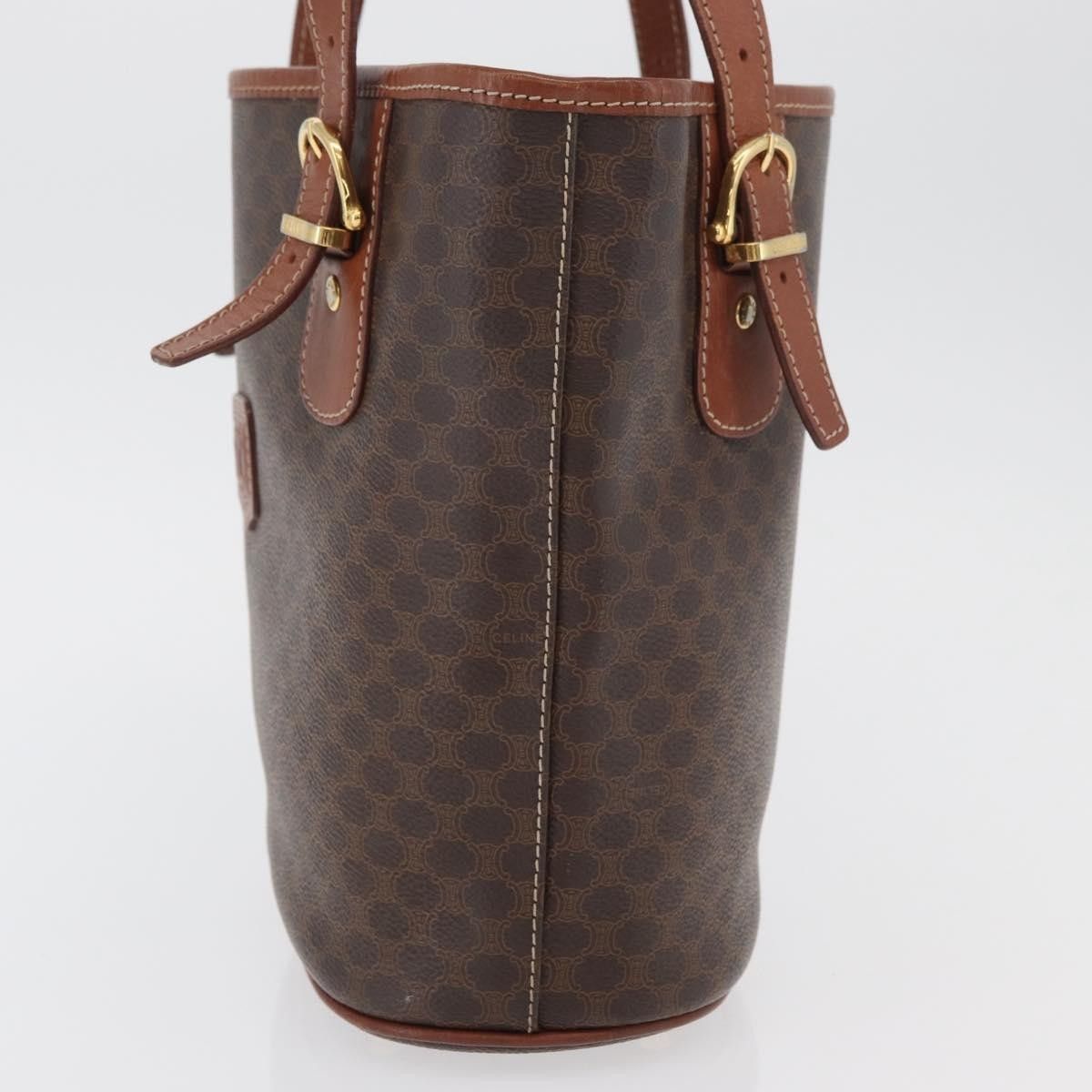Celine Celine Vintage Macadam Tote bag Canvas and Leather Size ONE SIZE - 3 Thumbnail