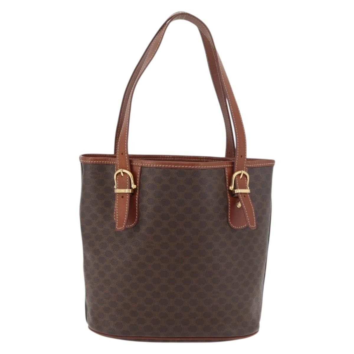 Celine Celine Vintage Macadam Tote bag Canvas and Leather Size ONE SIZE - 2 Thumbnail