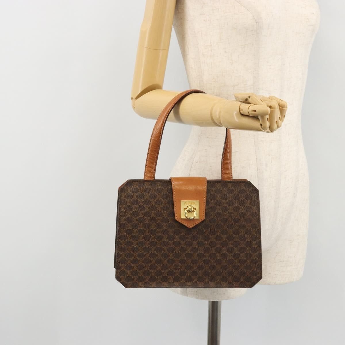 Celine Celine Vintage Macadam Handbag Canvas Size ONE SIZE - 14 Thumbnail