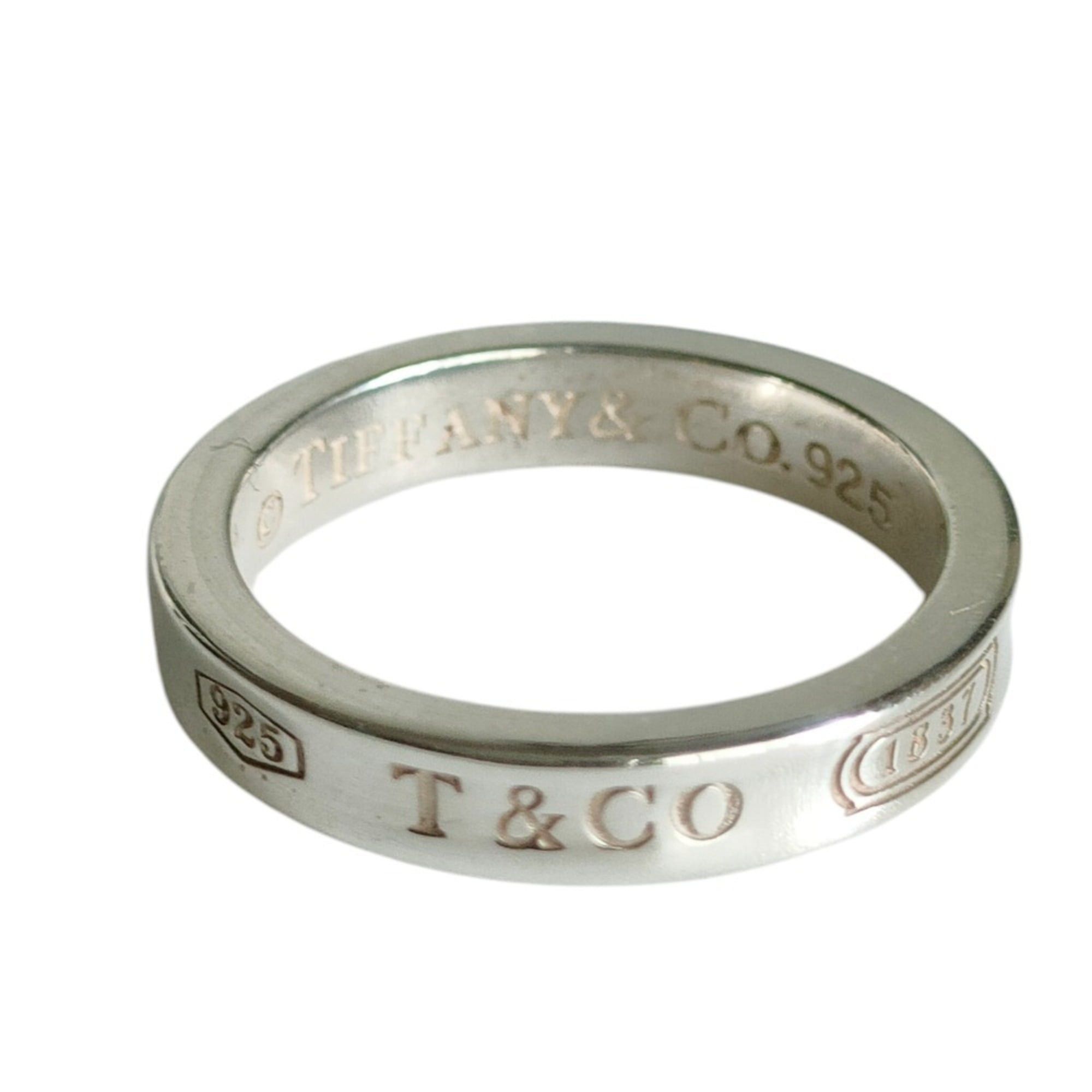 Tiffany & Co. TIFFANY&Co. Tiffany 1837 925 Narrow Ring, Silver, Women's with Box. Size ONE SIZE - 4 Thumbnail