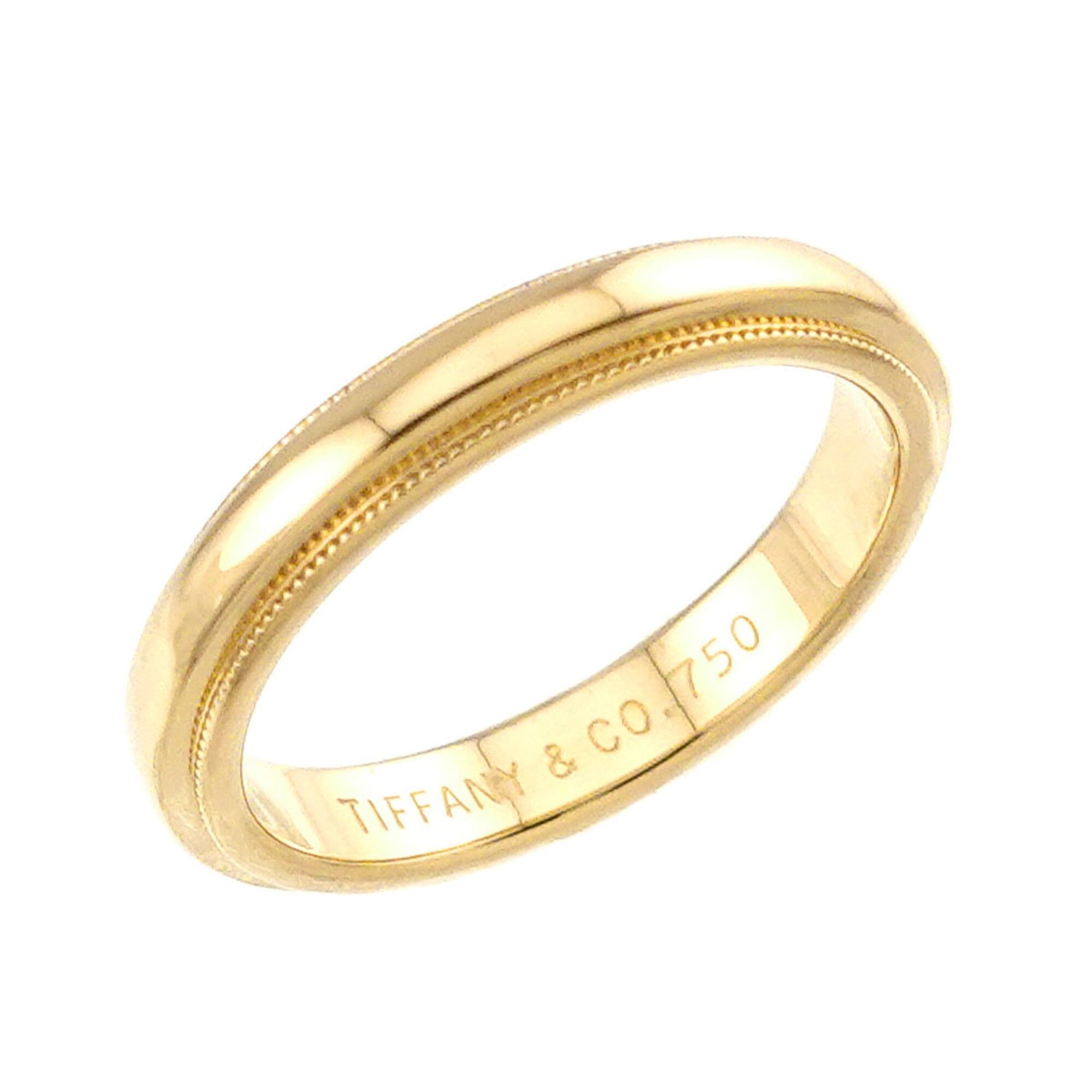Tiffany & Co. Tiffany & Co. Milgrain Band Ring, 18K Yellow Gold (750), Together. Size ONE SIZE - 4 Thumbnail