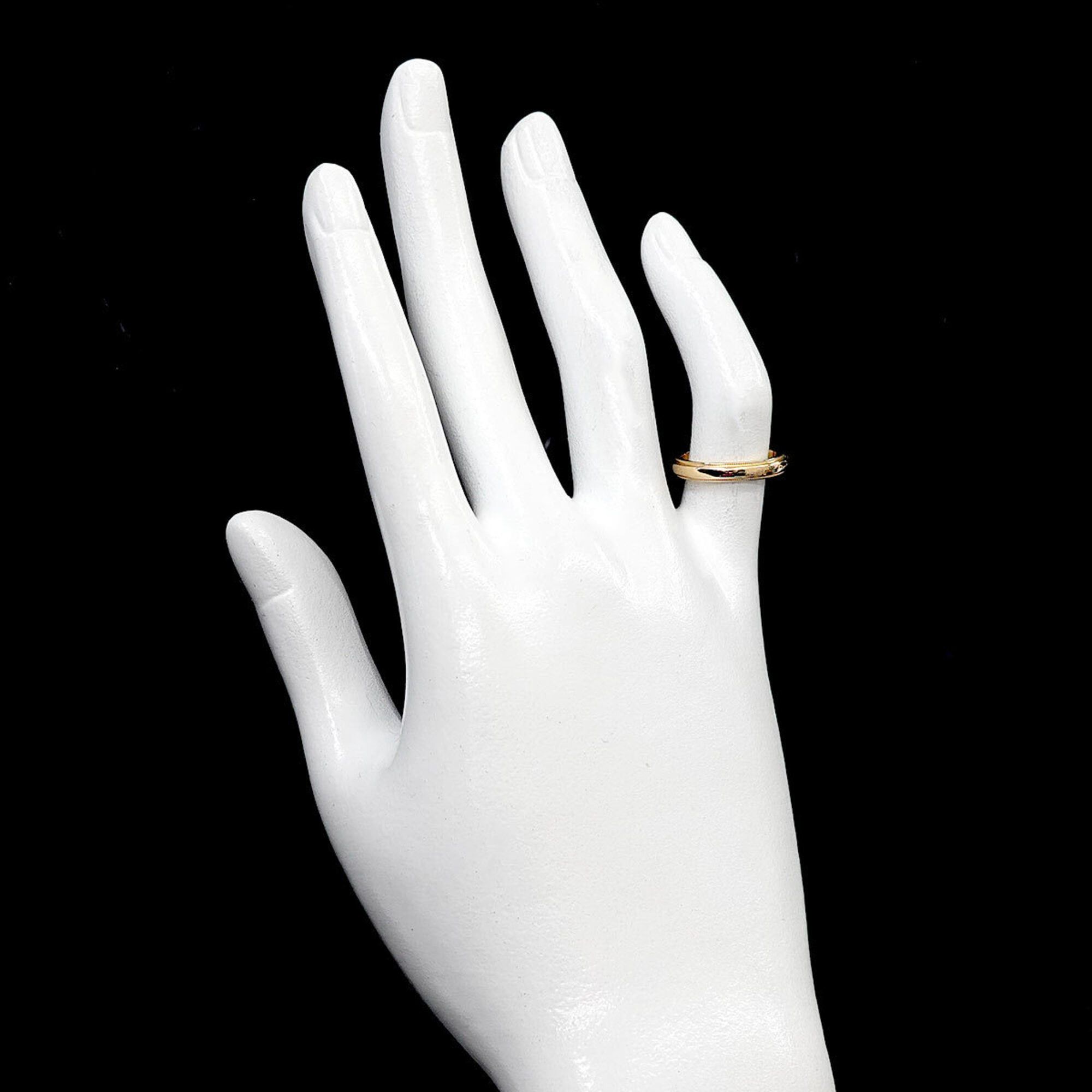 Tiffany & Co. Tiffany & Co. Milgrain Band Ring, 18K Yellow Gold (750), Together. Size ONE SIZE - 6 Thumbnail