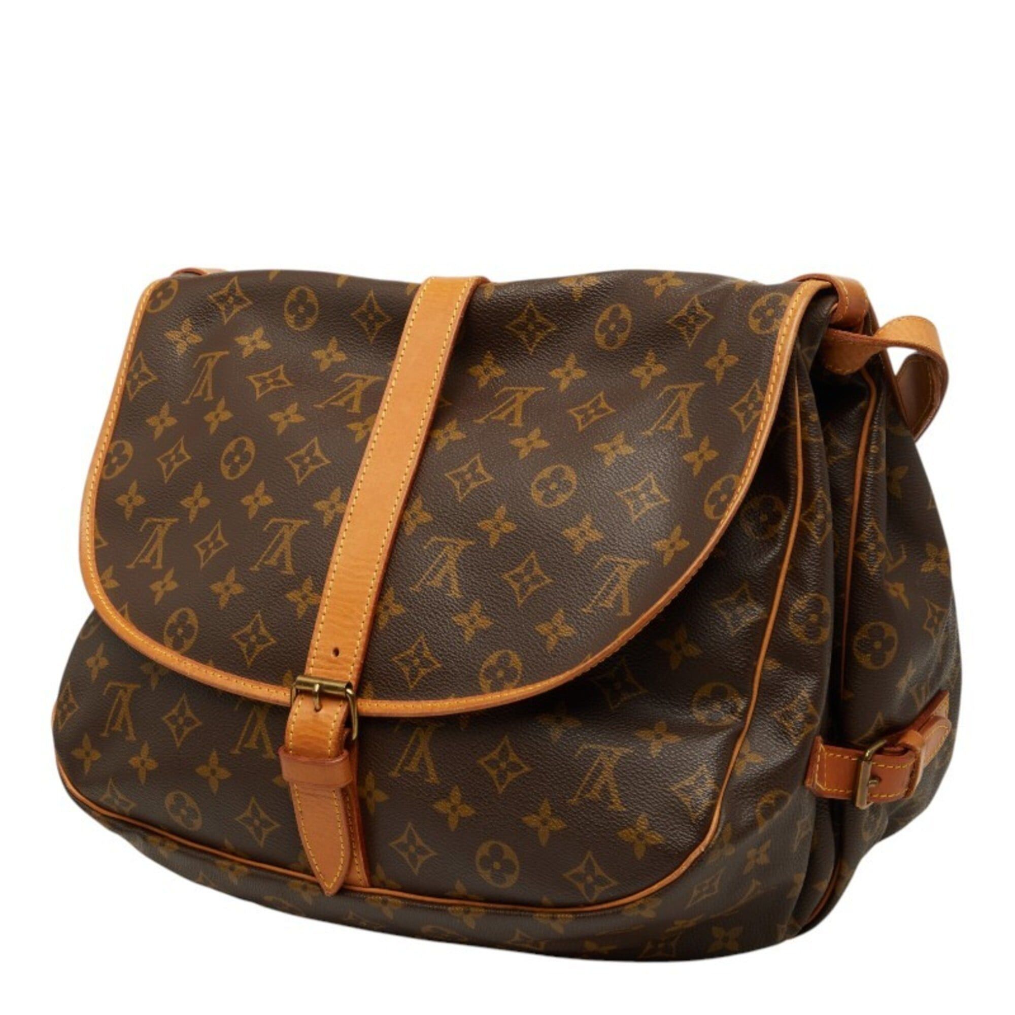 Louis Vuitton Louis Vuitton Monogram Saumur 35 Crossbody Shoulder Bag M42254 Brown Leather Women's LOUIS VUITTON Size ONE SIZE - 2 Thumbnail