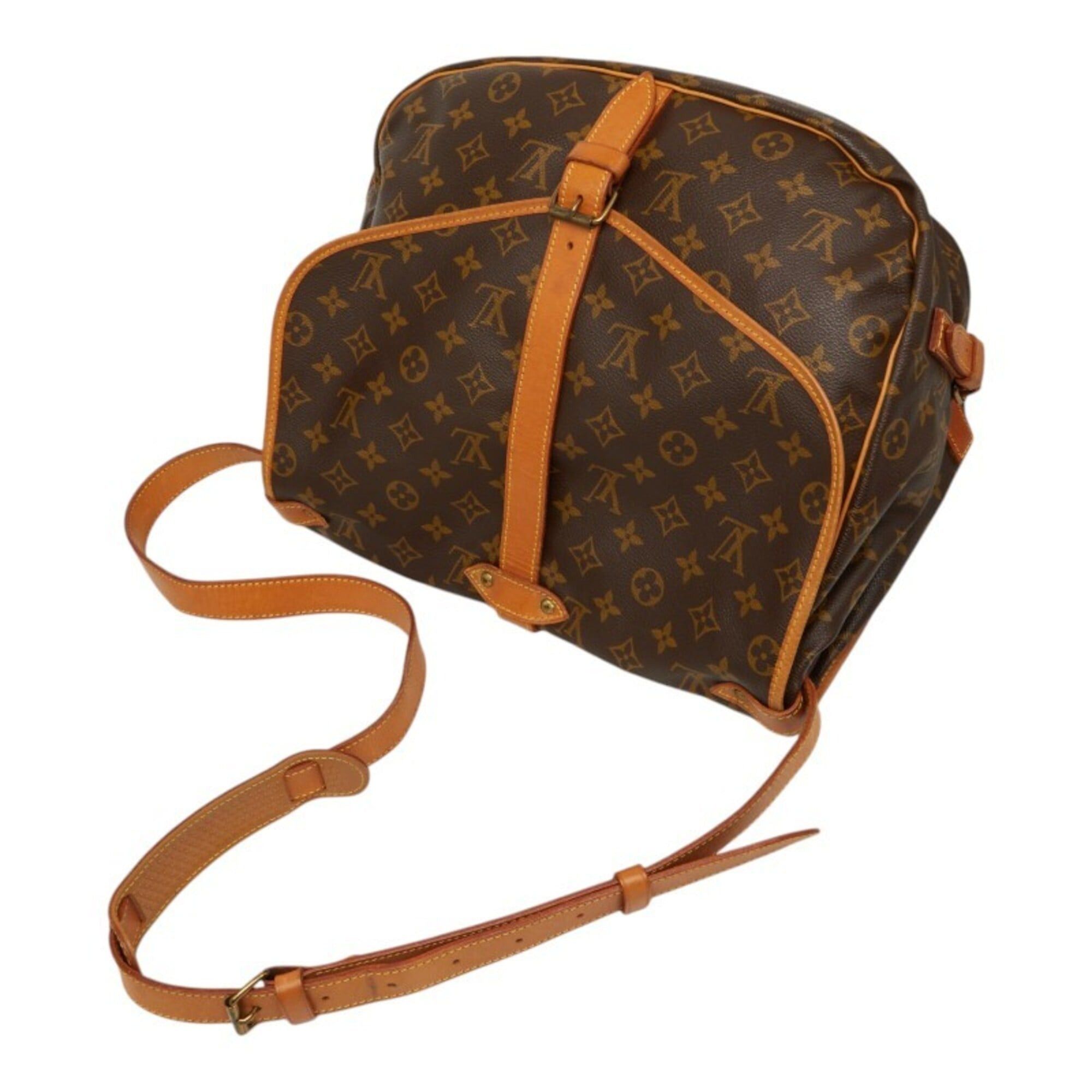 Louis Vuitton Louis Vuitton Monogram Saumur 35 Crossbody Shoulder Bag M42254 Brown Leather Women's LOUIS VUITTON Size ONE SIZE - 4 Thumbnail
