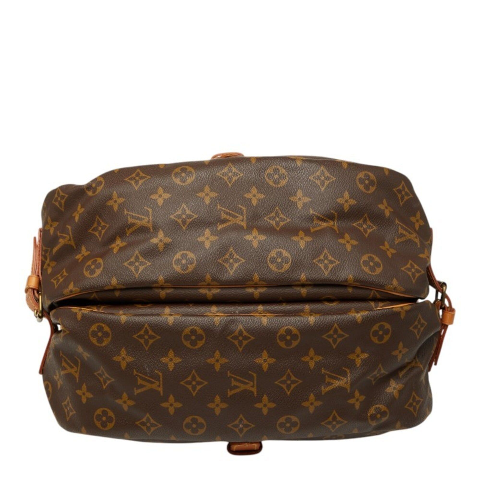 Louis Vuitton Louis Vuitton Monogram Saumur 35 Crossbody Shoulder Bag M42254 Brown Leather Women's LOUIS VUITTON Size ONE SIZE - 3 Thumbnail