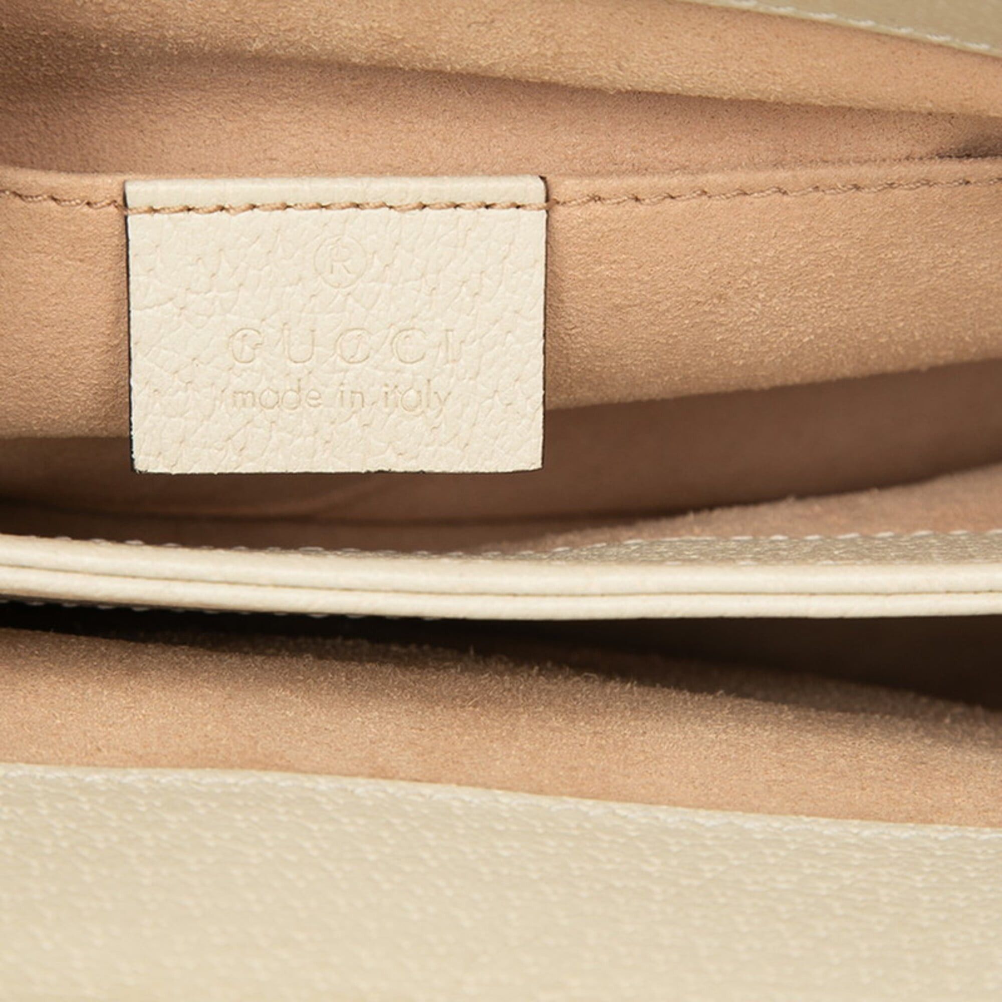 Gucci Gucci Ophidia GG Marmont Chain Shoulder Bag 503877 Beige Multicolor Leather Women's GUCCI Size ONE SIZE - 5 Thumbnail