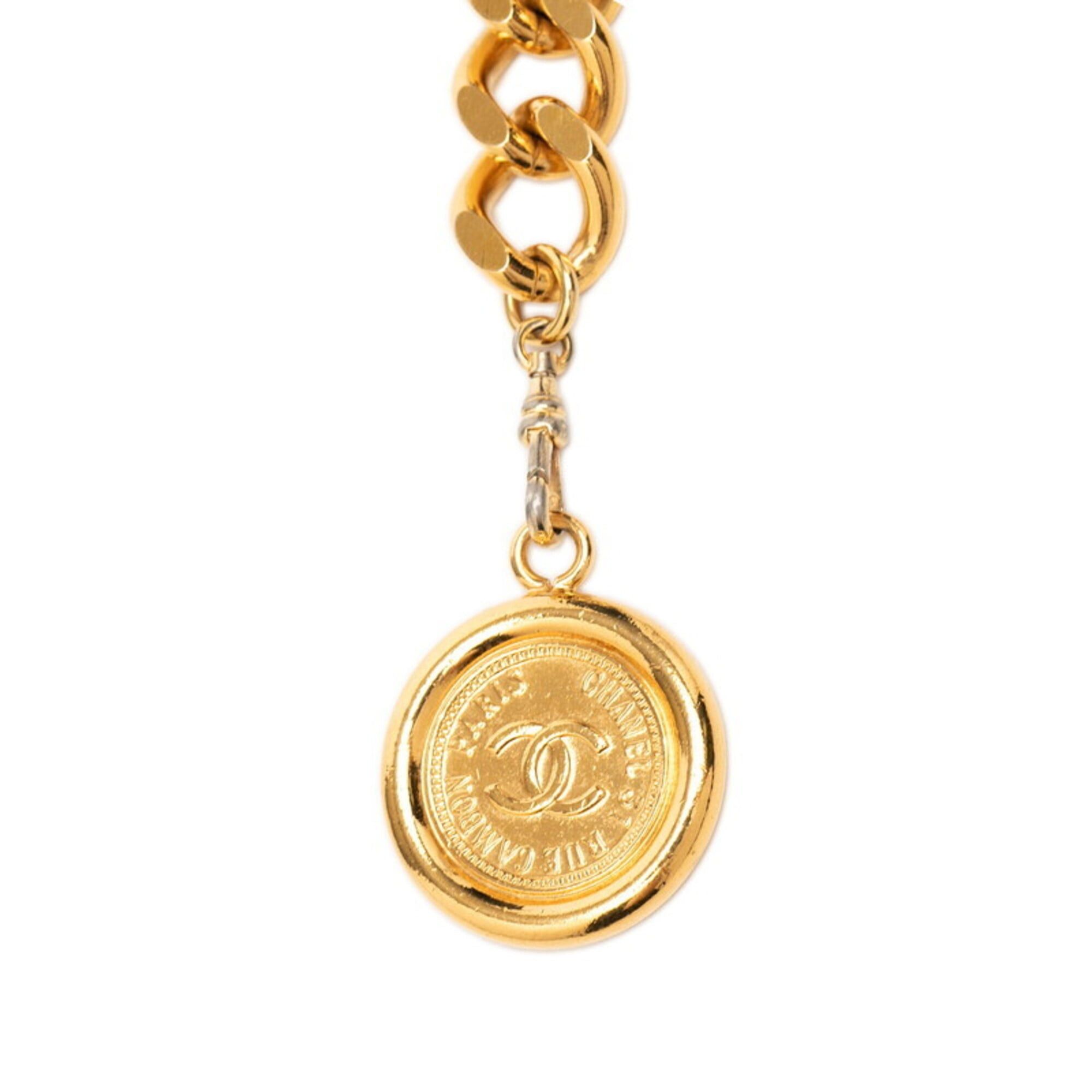 Chanel Chanel Coco Mark 31 RUE CAMBON Le Cambon Logo Plate Chain Belt Gold Plated Women's CHANEL Size ONE SIZE - 3 Thumbnail