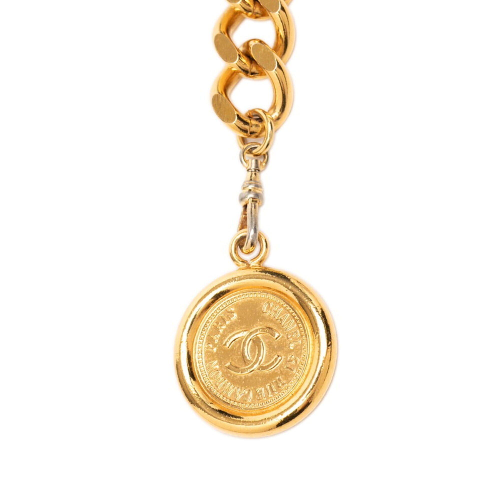 Chanel Chanel Coco Mark 31 RUE CAMBON Le Cambon Logo Plate Chain Belt Gold Plated Women's CHANEL Size ONE SIZE - 2 Thumbnail