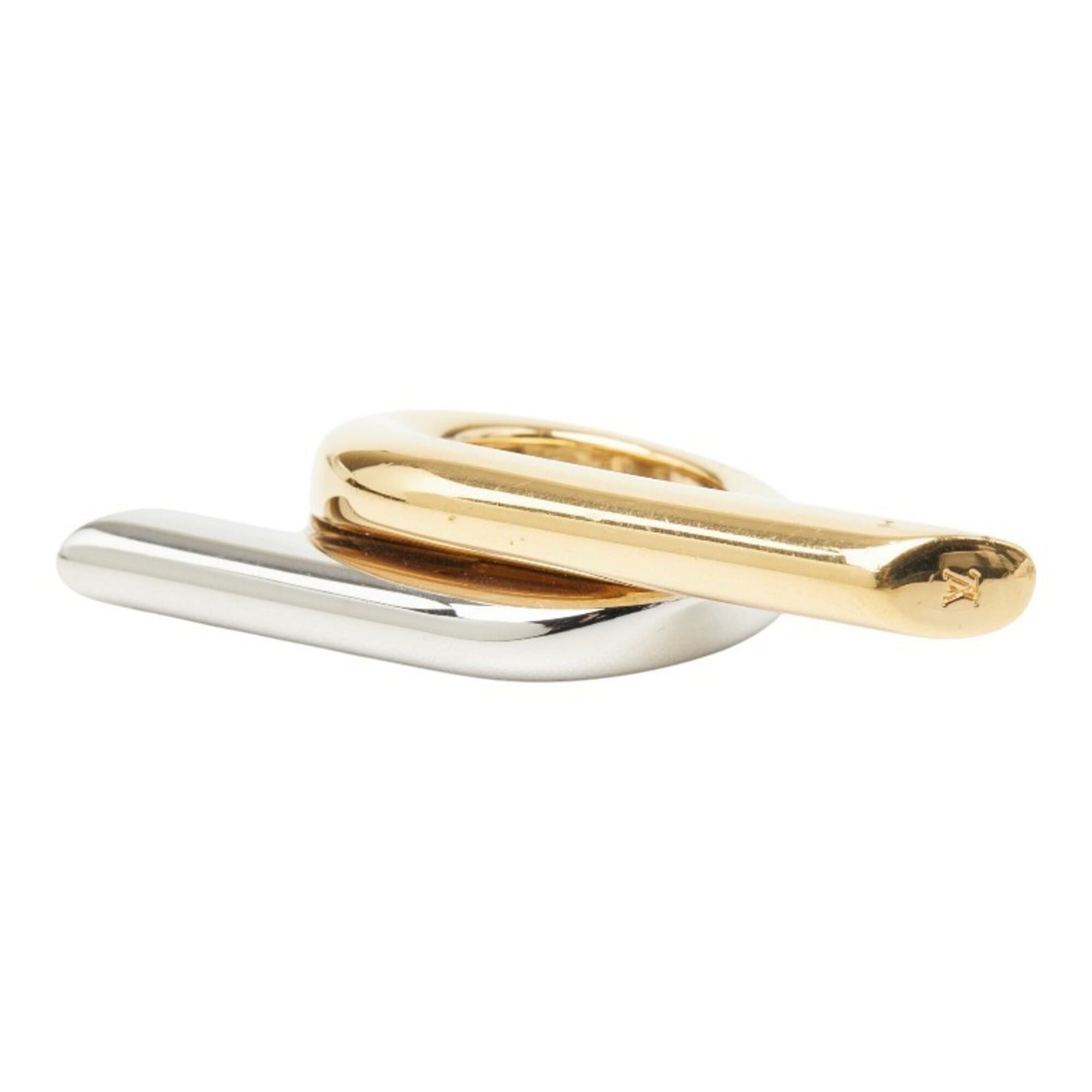 Louis Vuitton Louis Vuitton Ring, Size #M, MP1517, Gold and Silver Plated Metal, Women's, LOUIS VUITTON Size ONE SIZE - 5 Thumbnail