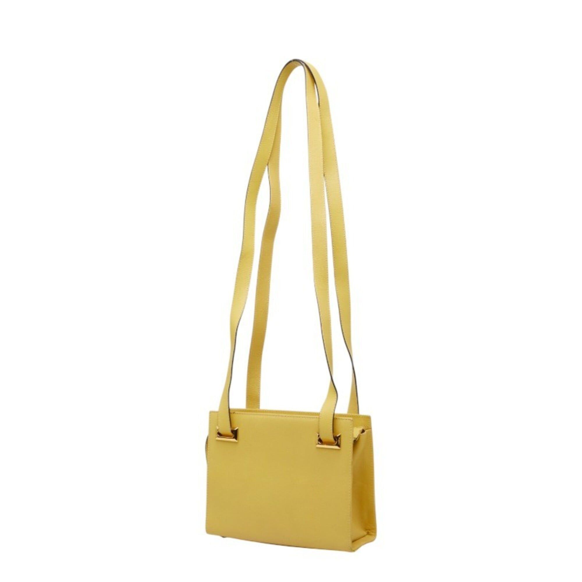 Salvatore Ferragamo Salvatore Ferragamo handbag/shoulder bag E212709, yellow leather, women's. Size ONE SIZE - 2 Thumbnail