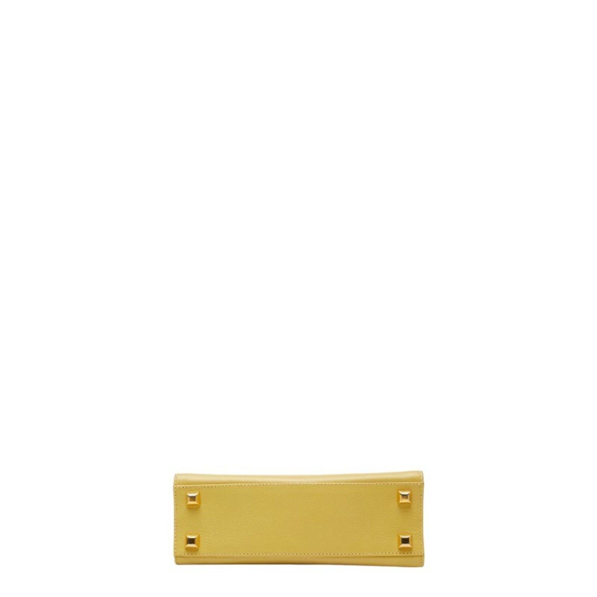 Salvatore Ferragamo Salvatore Ferragamo handbag/shoulder bag E212709, yellow leather, women's. Size ONE SIZE - 3 Thumbnail