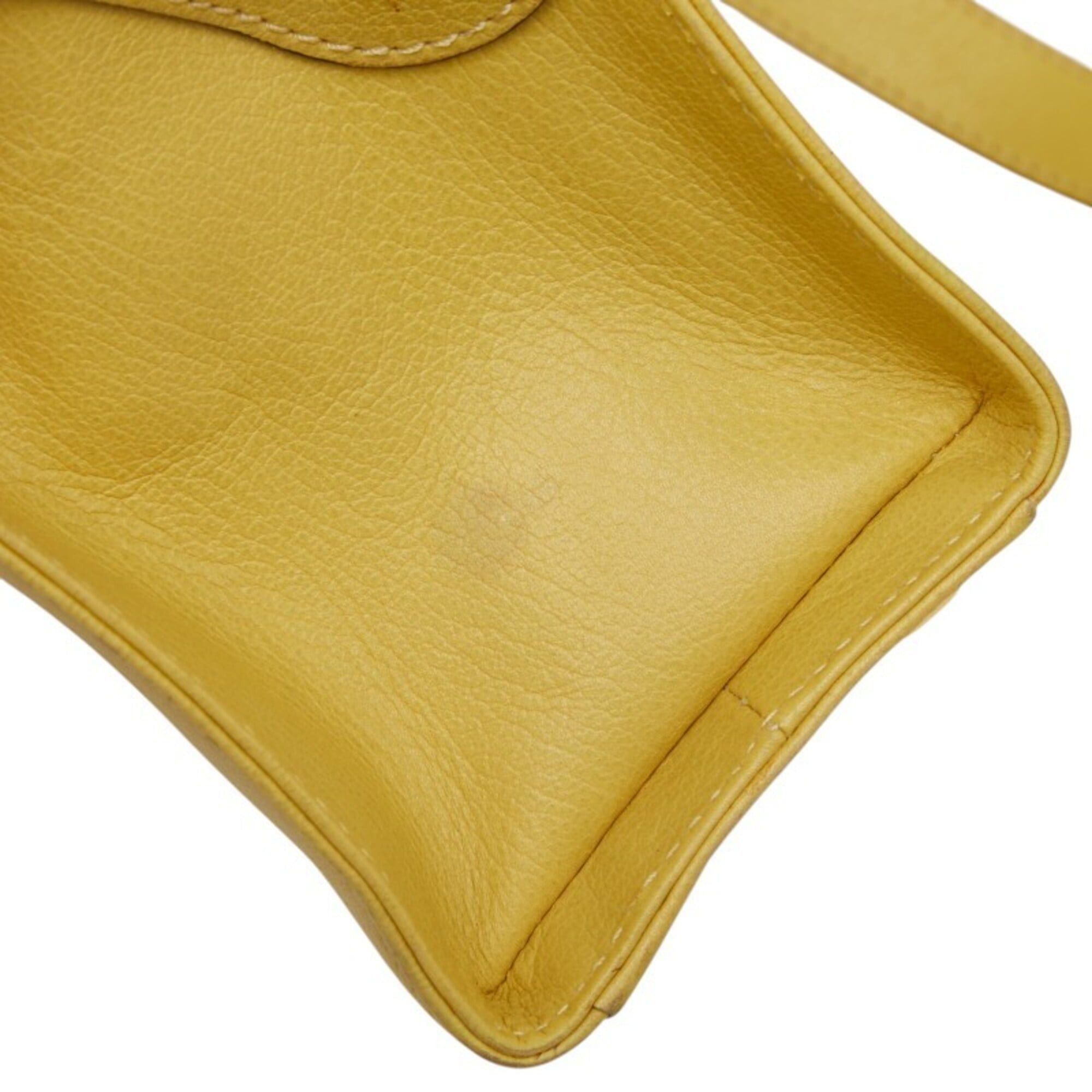 Salvatore Ferragamo Salvatore Ferragamo handbag/shoulder bag E212709, yellow leather, women's. Size ONE SIZE - 8 Thumbnail