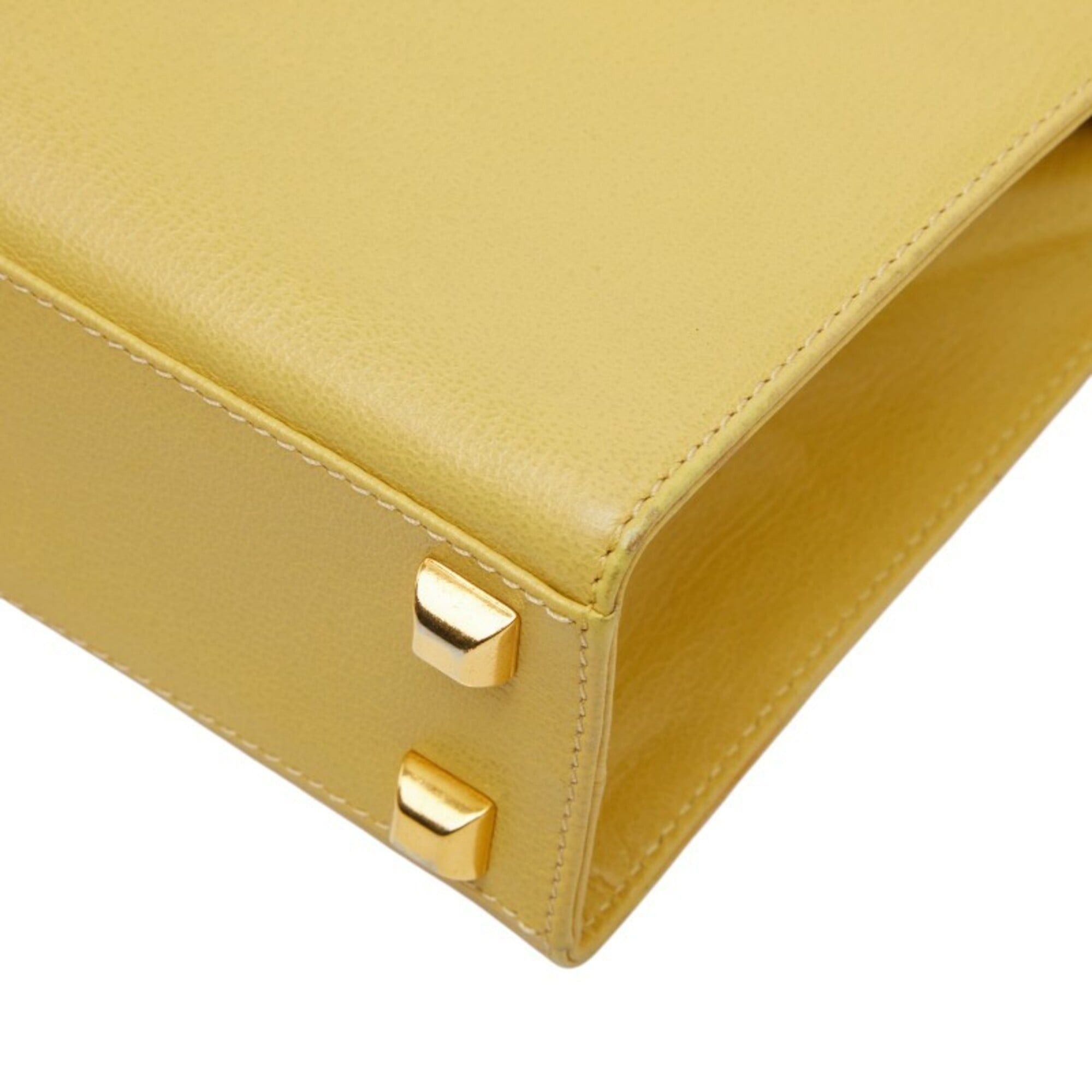 Salvatore Ferragamo Salvatore Ferragamo handbag/shoulder bag E212709, yellow leather, women's. Size ONE SIZE - 6 Thumbnail