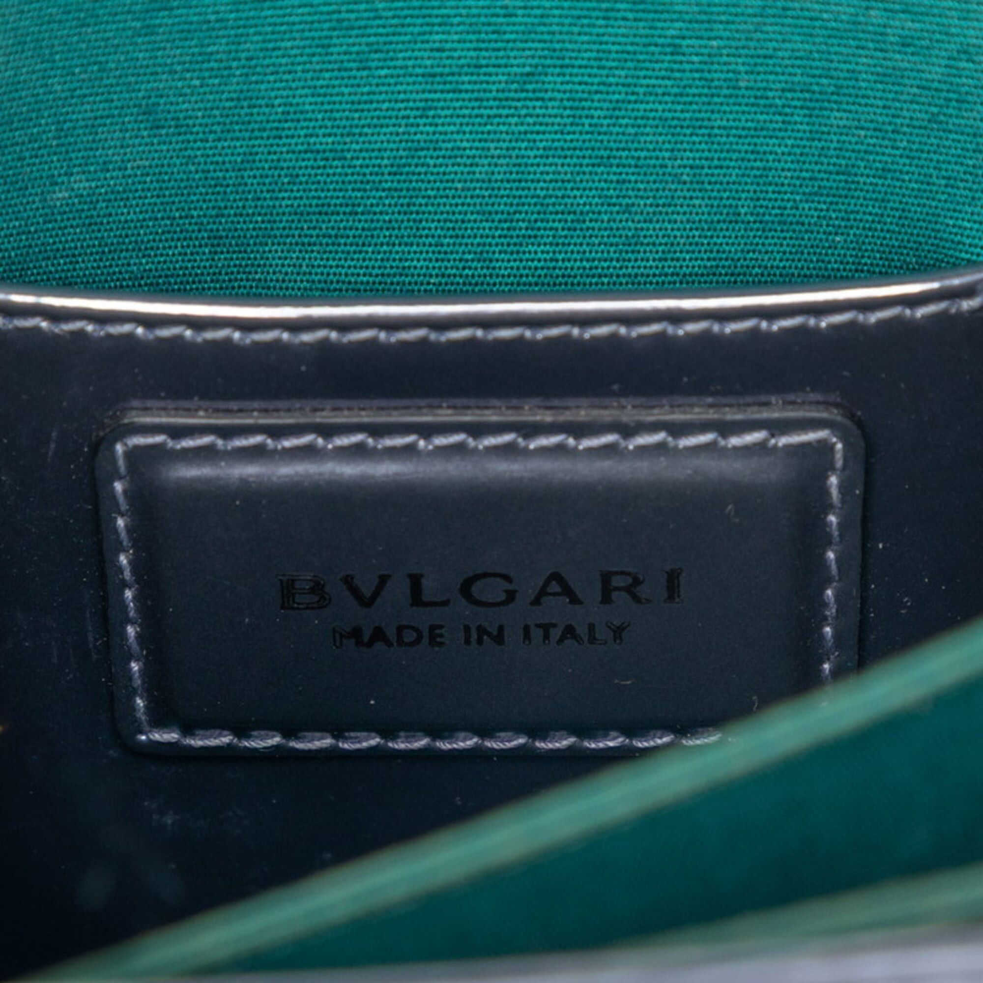 Bvlgari BVLGARI Serpenti Forever Handbag, Top Handle Chain Shoulder Bag, 2-Way, Silver Patent Leather, Women's. Size ONE SIZE - 5 Thumbnail