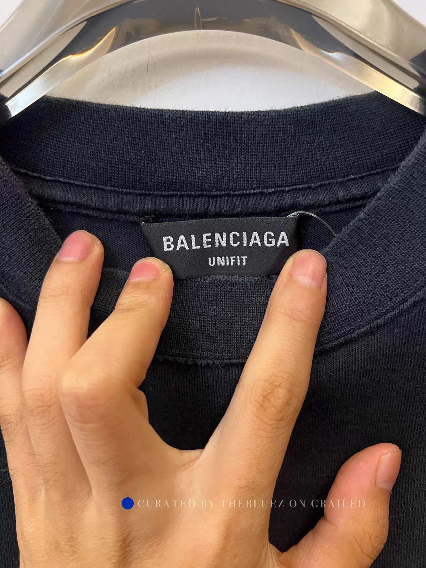 Balenciaga Metallica Lightning Tee in Black Size US S / EU 44-46 / 1 - 2 Thumbnail