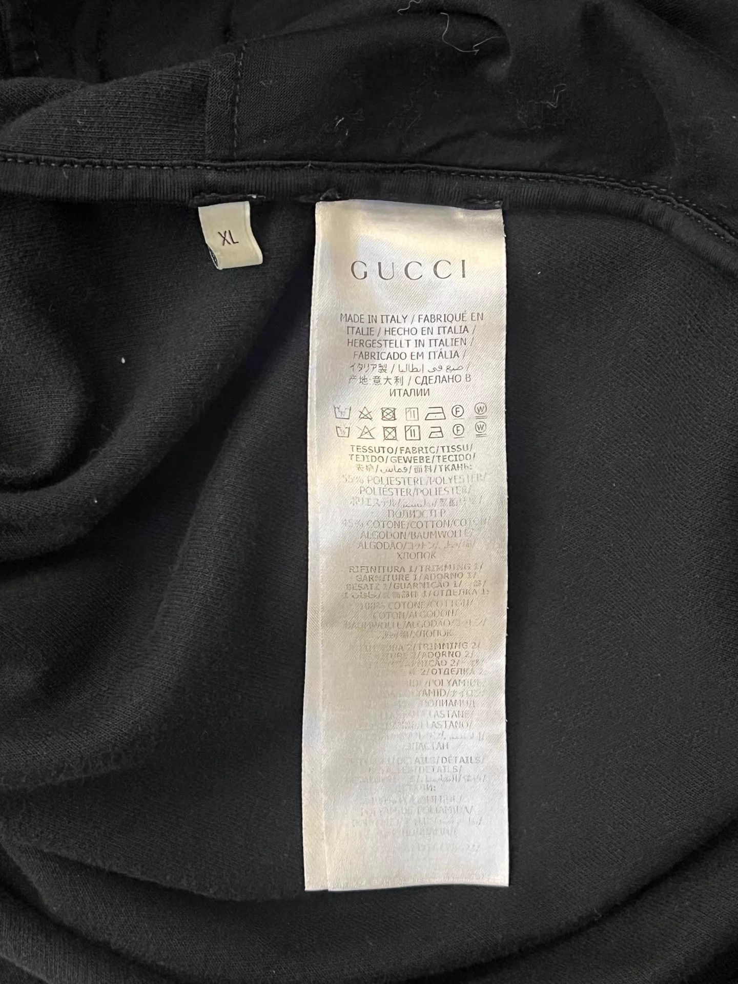 Gucci Black Logo Stripe Jacket in XL Size US XL / EU 56 / 4 - 4 Thumbnail