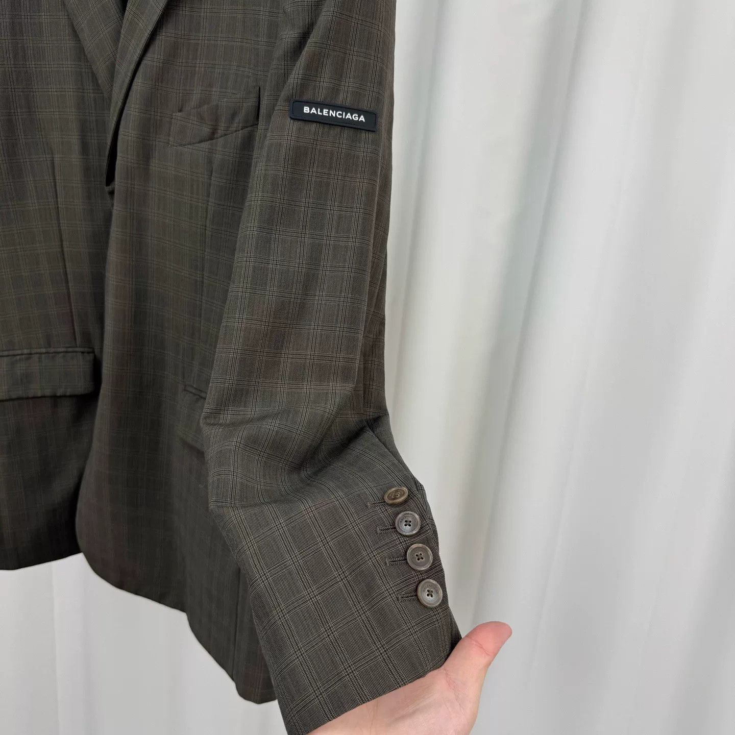 Balenciaga Balenciaga Logo Patch Sleeve Blazer Size US XS / EU 42 / 0 - 4 Thumbnail