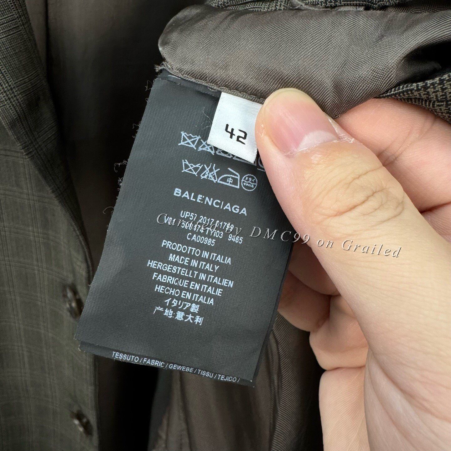 Balenciaga Balenciaga Logo Patch Sleeve Blazer Size US XS / EU 42 / 0 - 6 Thumbnail